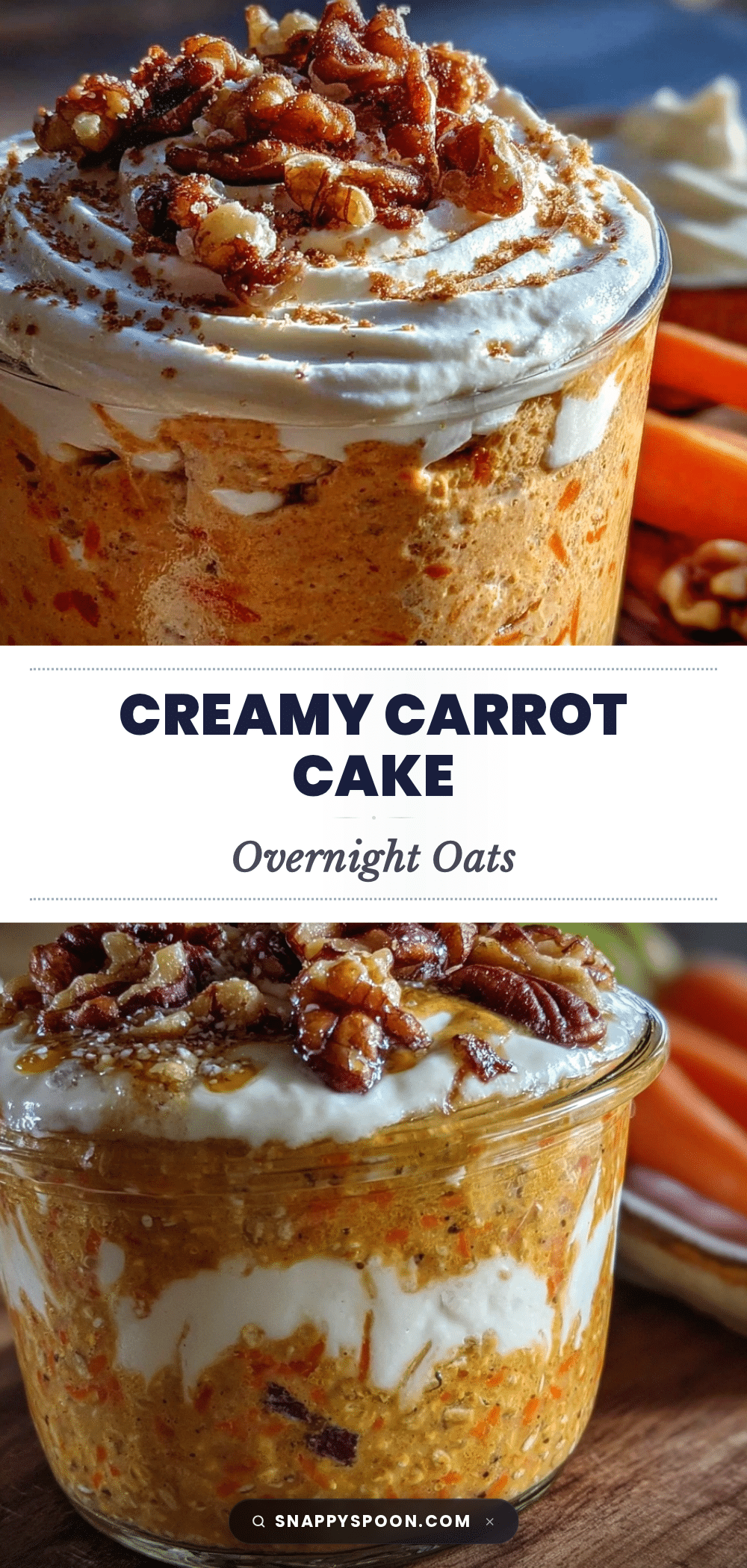 carrot cake overnight oats recipe