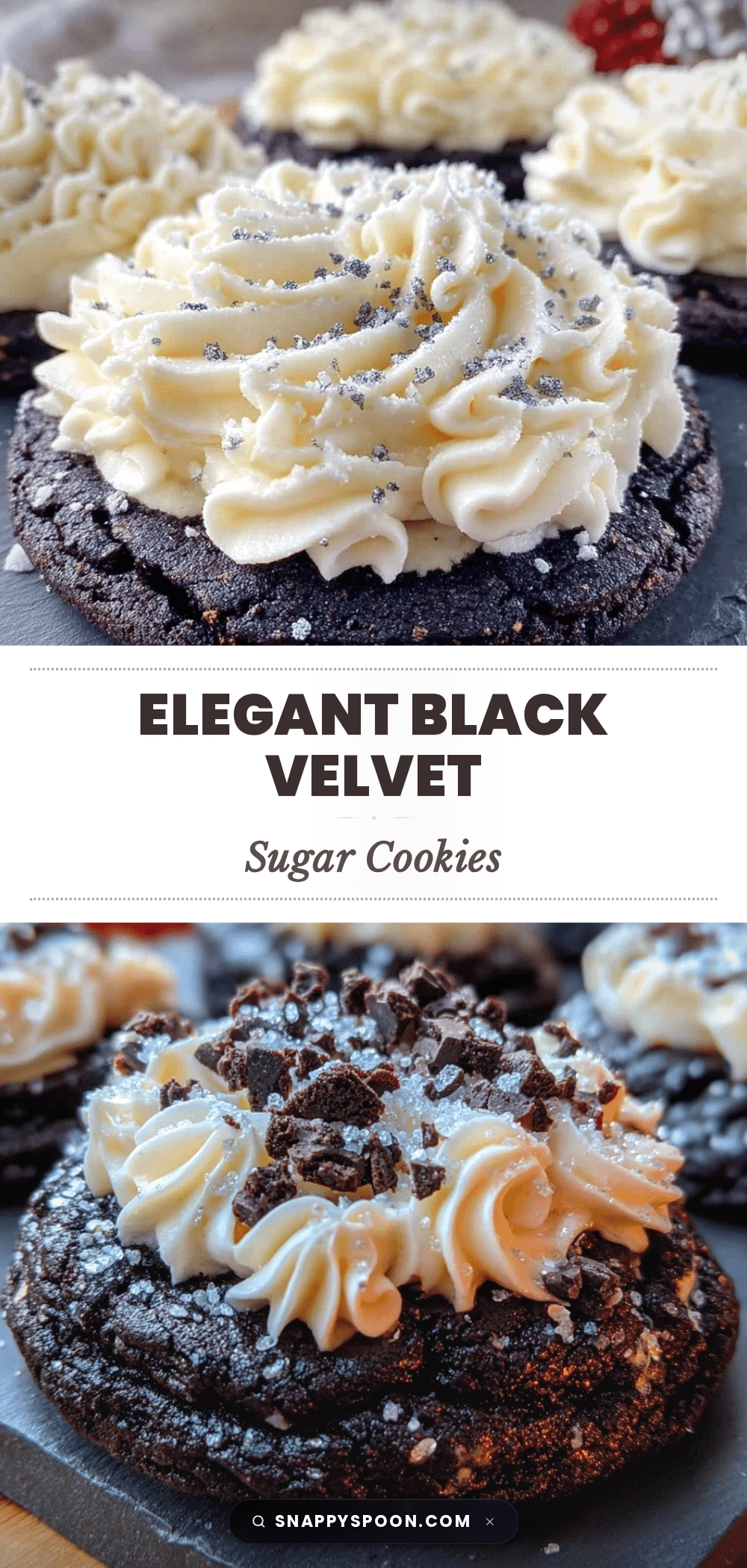 chalkboard black velvet sugar cookies recipe