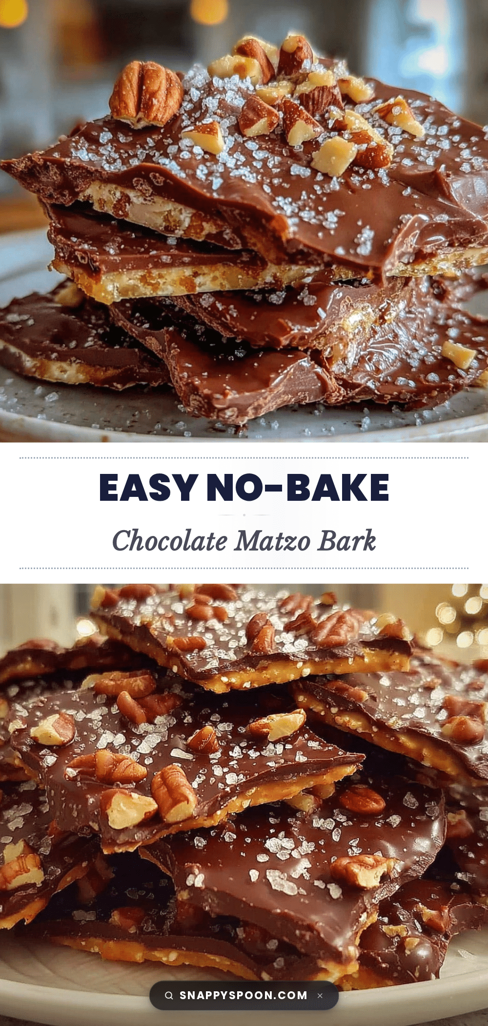 chocolate matzo bark recipe