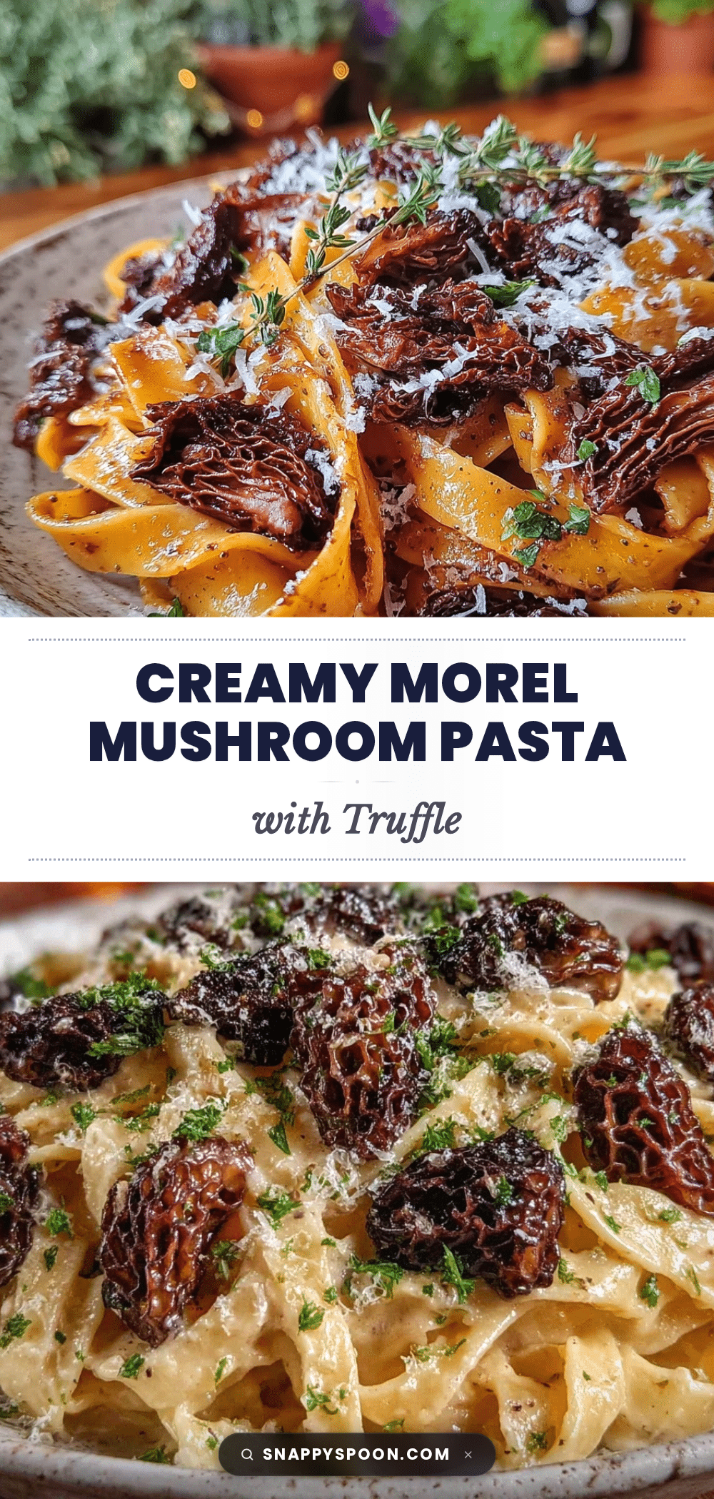 creamy morel mushroom pasta recipe