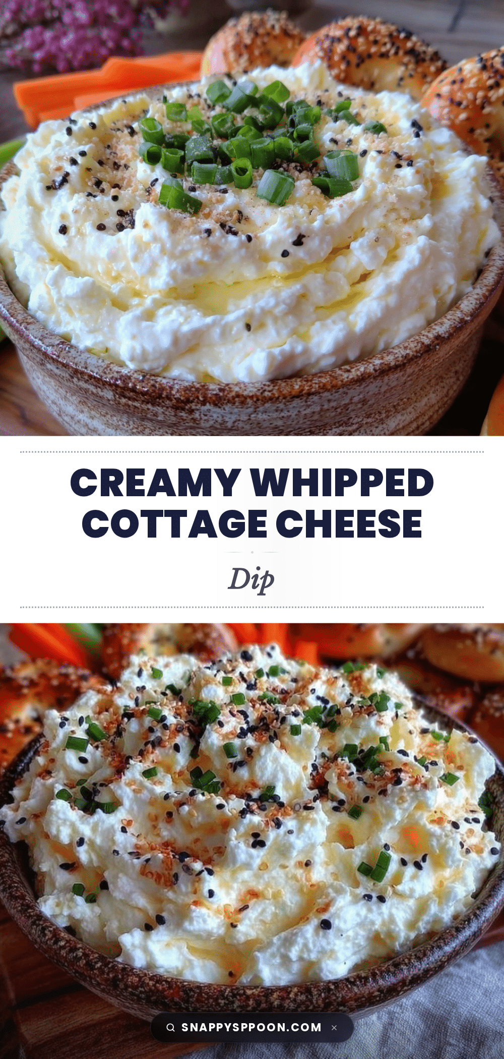 creamy whipped cottage cheese dip recipe