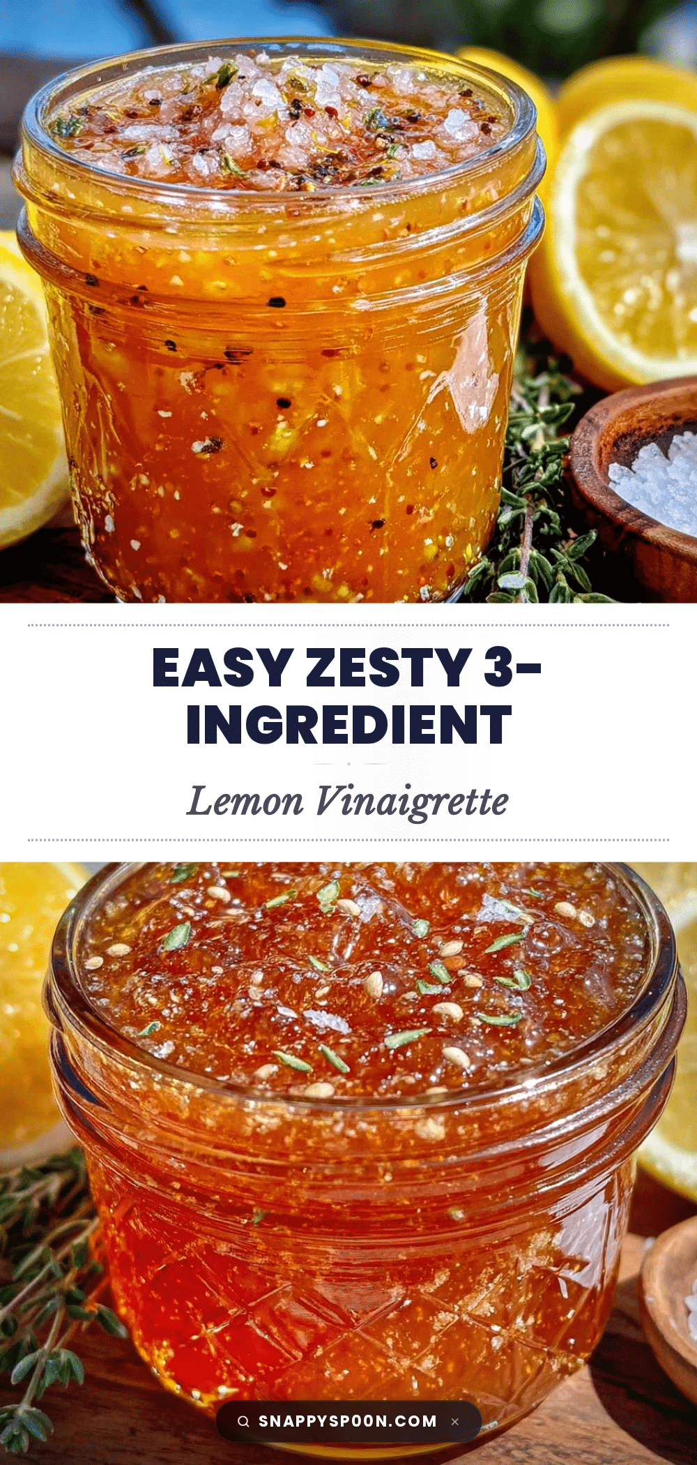 easy 3-ingredient lemon vinaigrette recipe