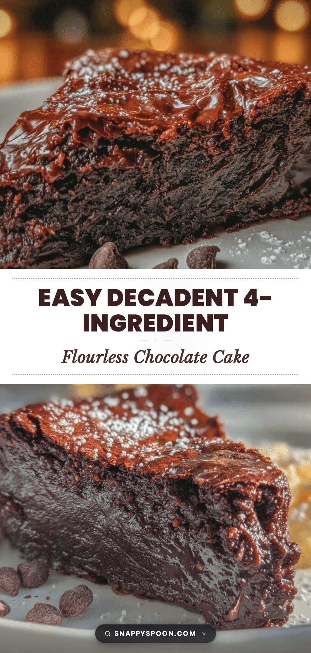 easy flourless chocolate cake recipe