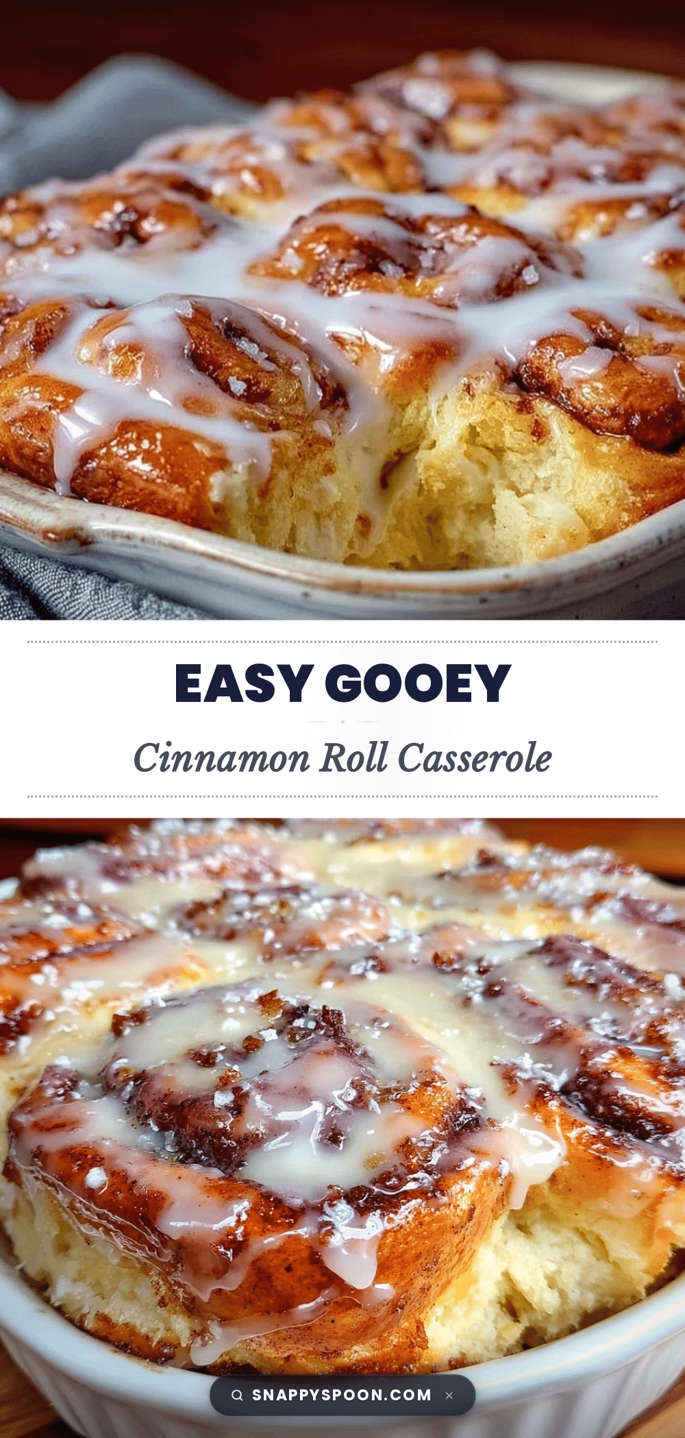 easy gooey box mix cinnamon roll casserole recipe