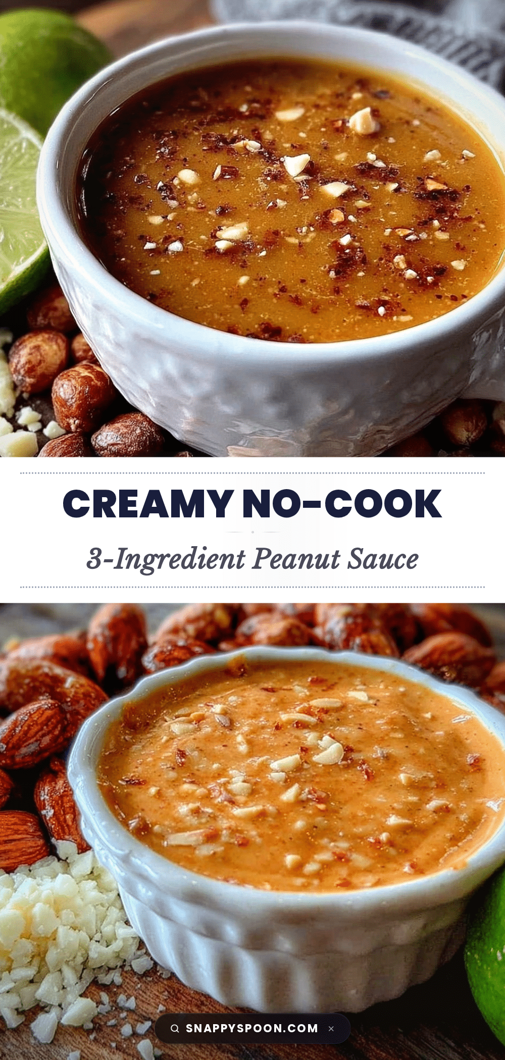 easy no-cook 3-ingredient peanut sauce recipe