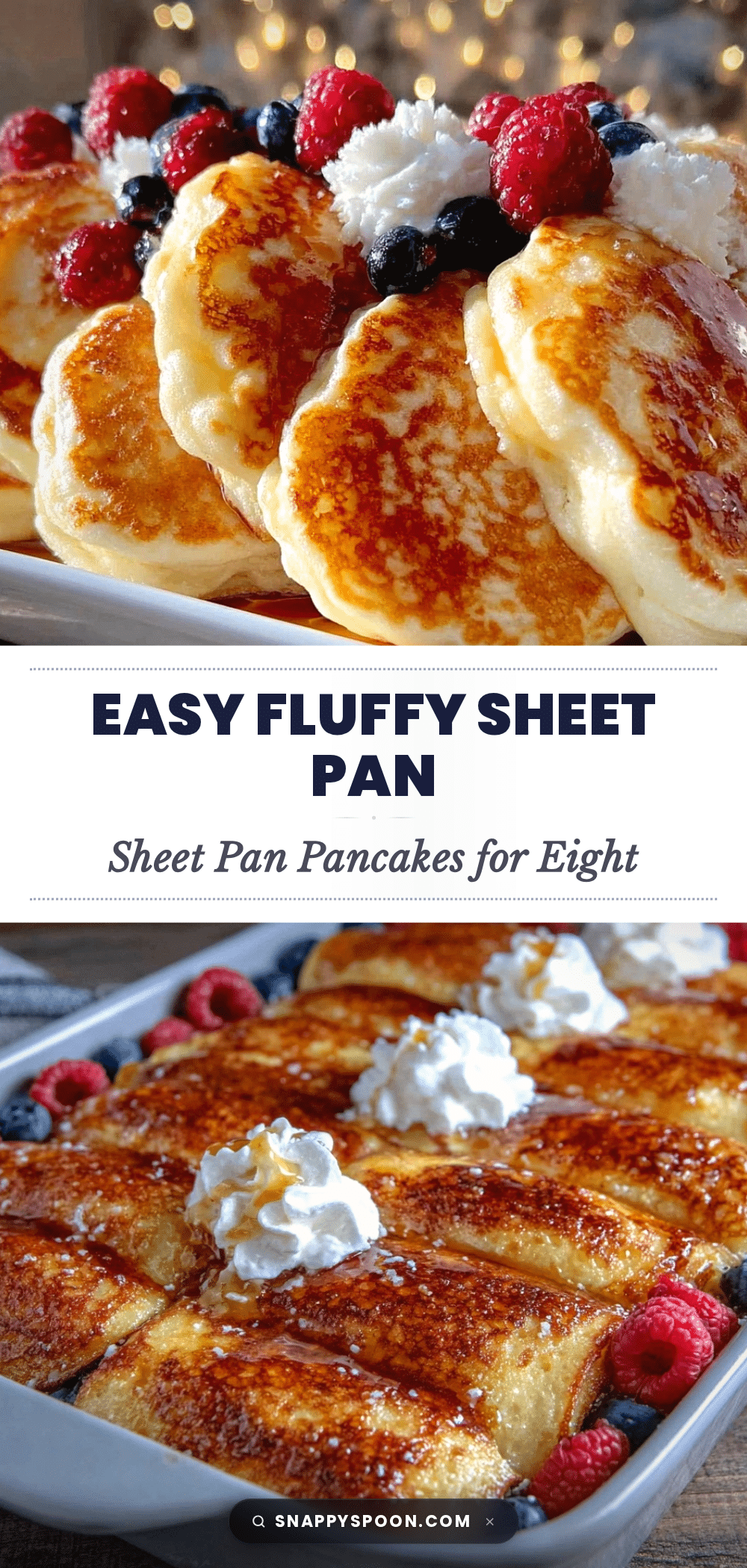fluffy sheet pan pancakes recipe