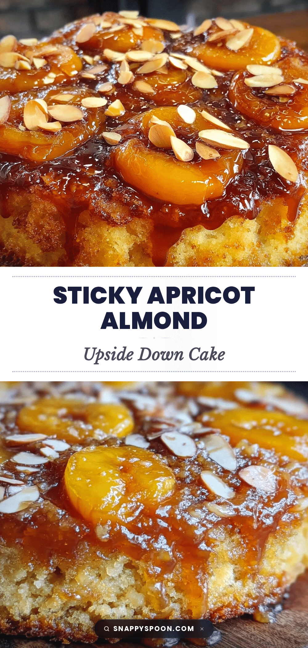 fresh apricot almond upside down cake recipe