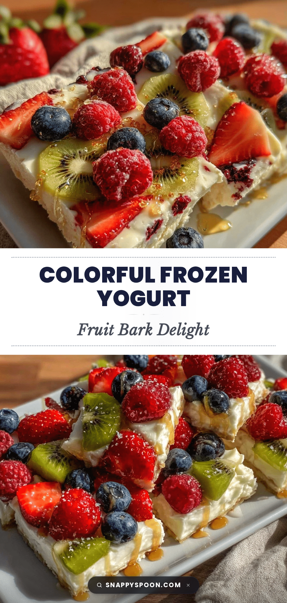 fresh frozen yogurt fruit bark recipe