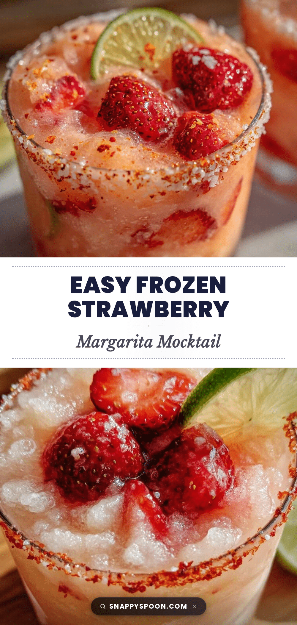 frozen strawberry margarita mocktail recipe
