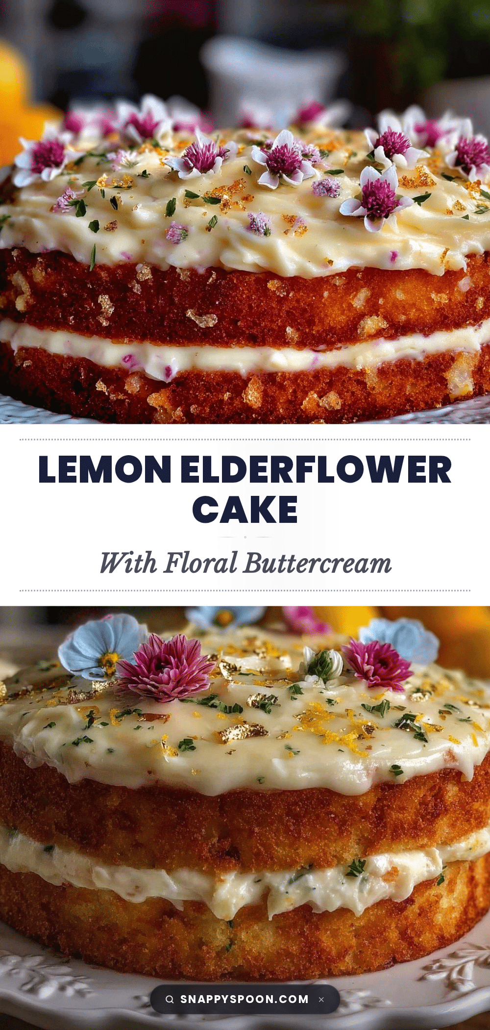 lemon elderflower celebration cake recipe