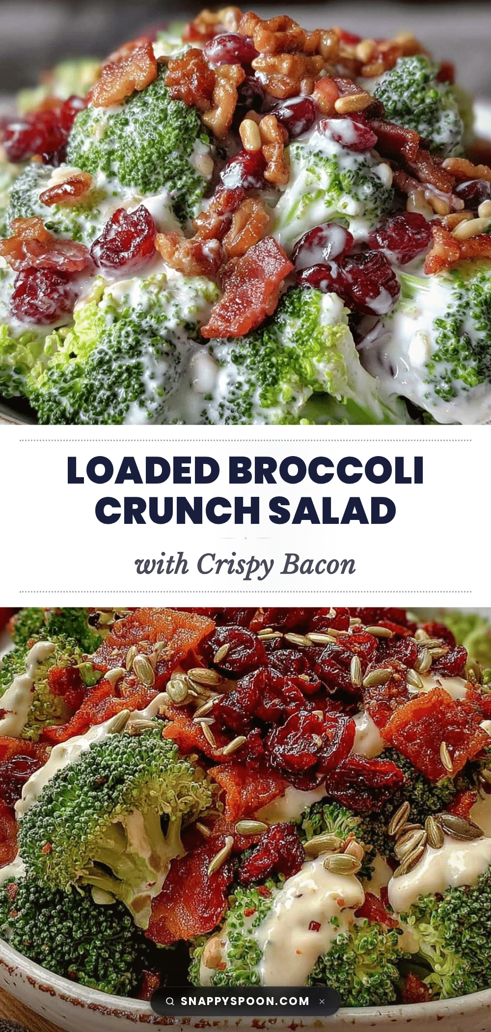 loaded broccoli crunch salad recipe