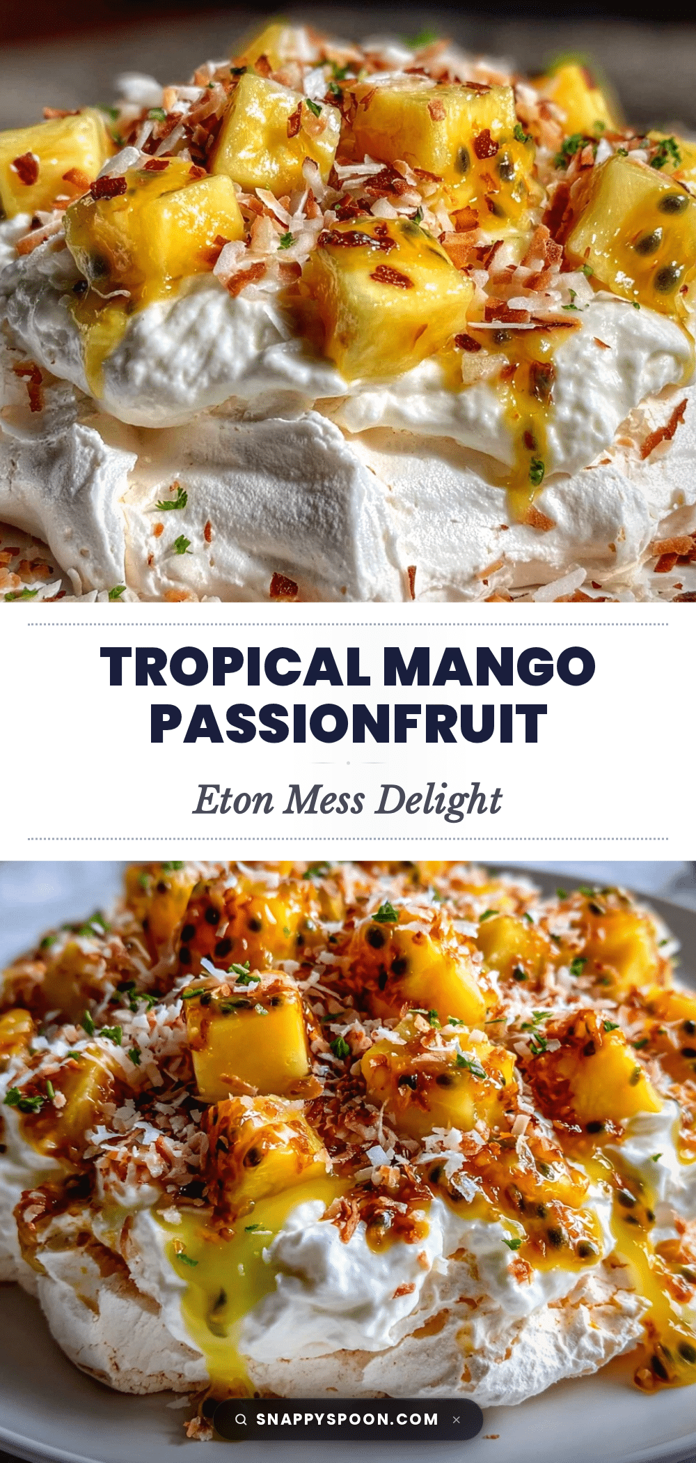 mango passionfruit eton mess pavlova recipe