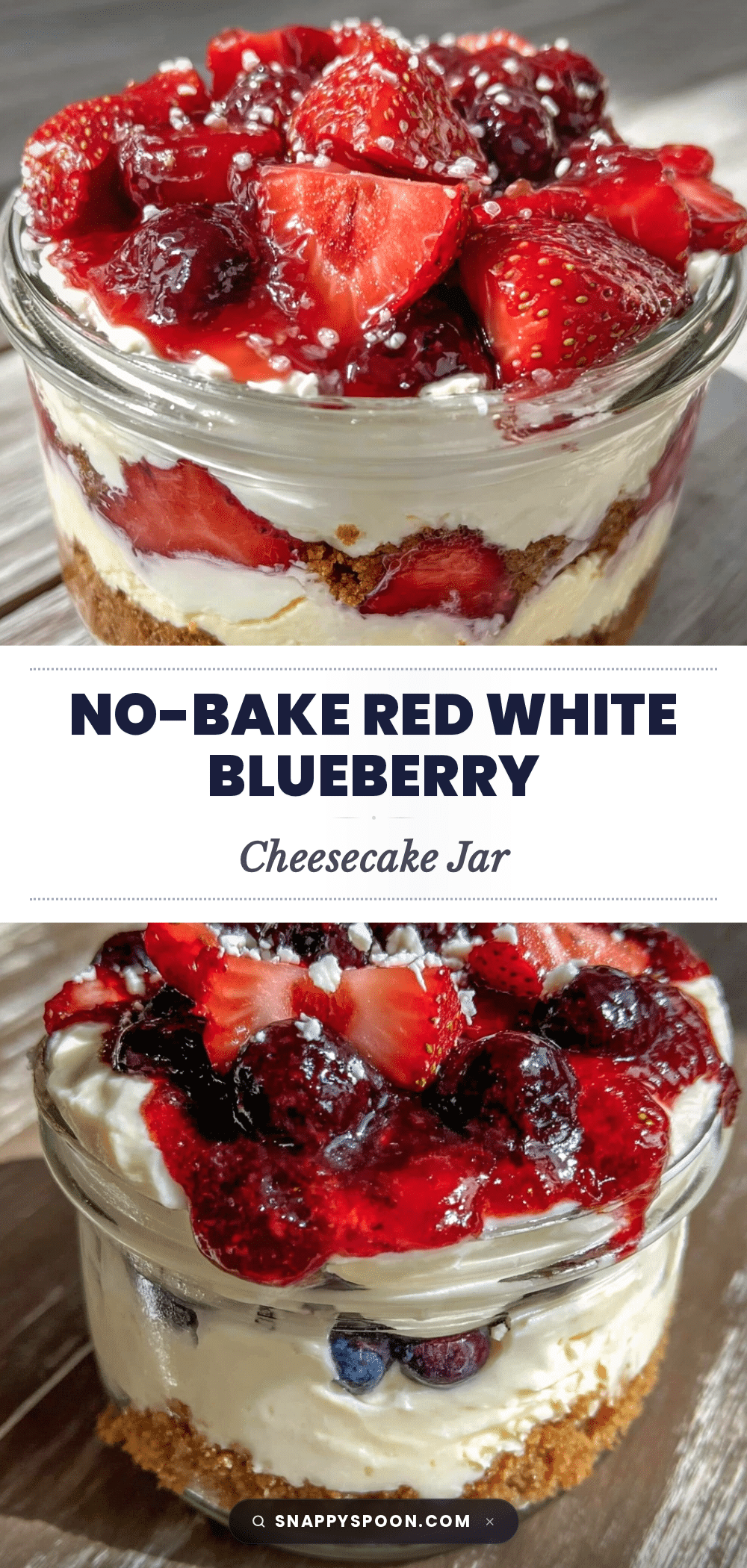 no-bake cheesecake trifle jar recipe