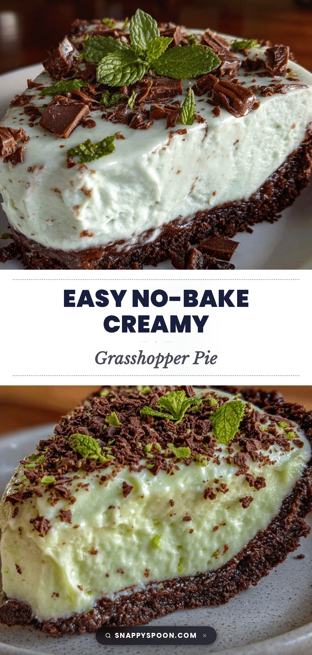 no-bake grasshopper pie recipe