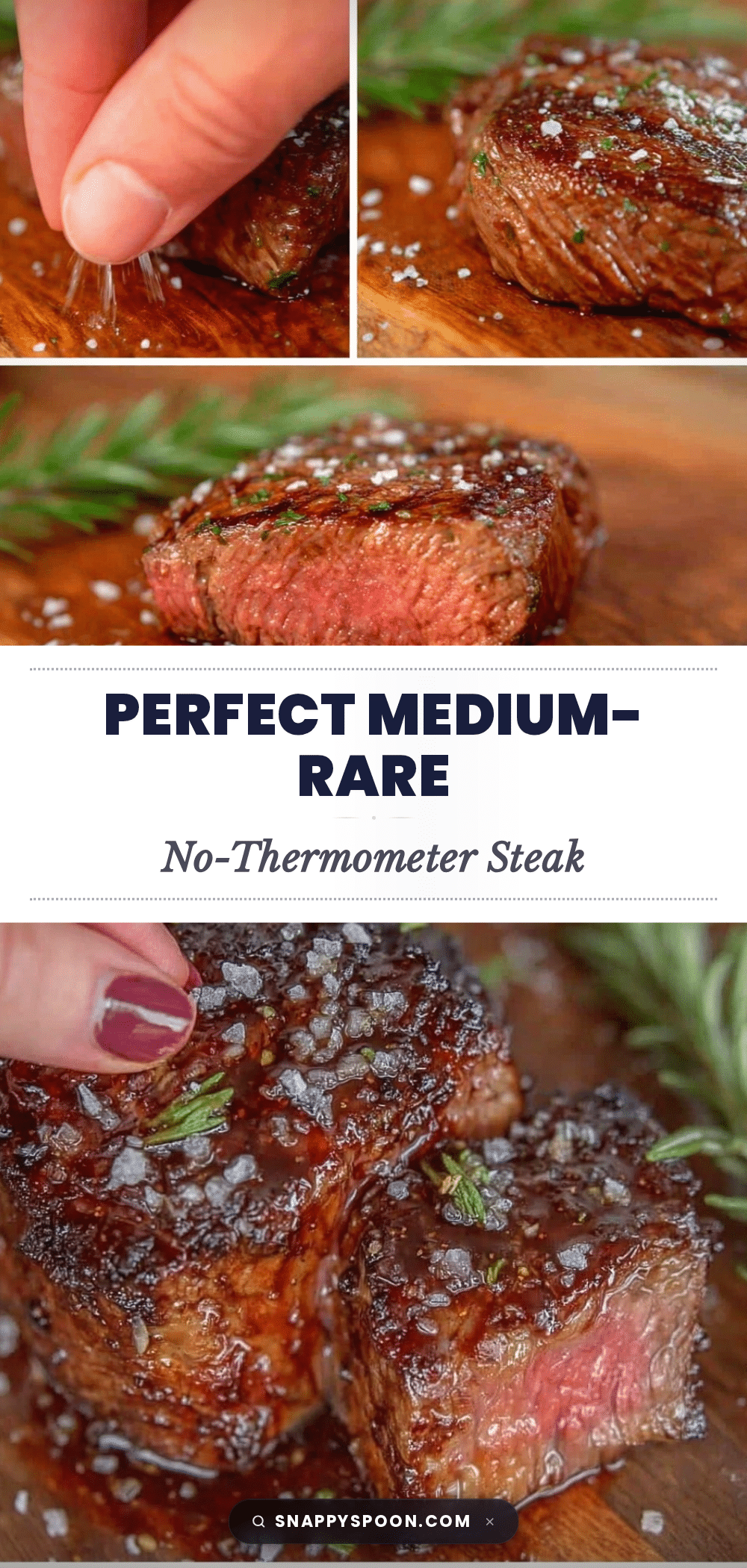 no-thermometer grilled steak medium-rare recipe