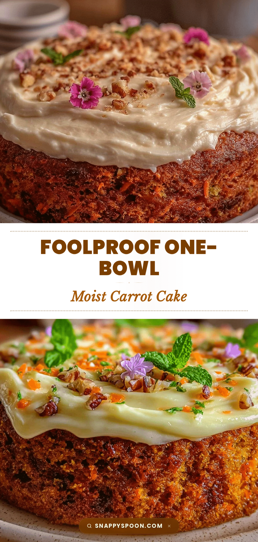 one-bowl carrot cake recipe