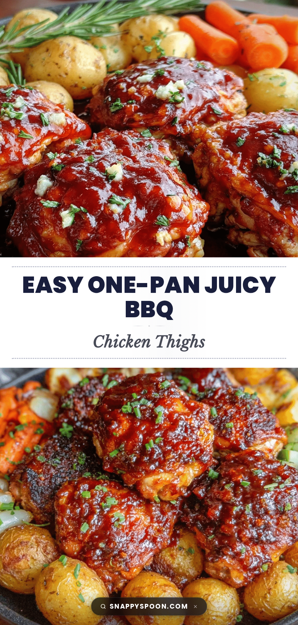 one-pan bbq chicken thighs recipe