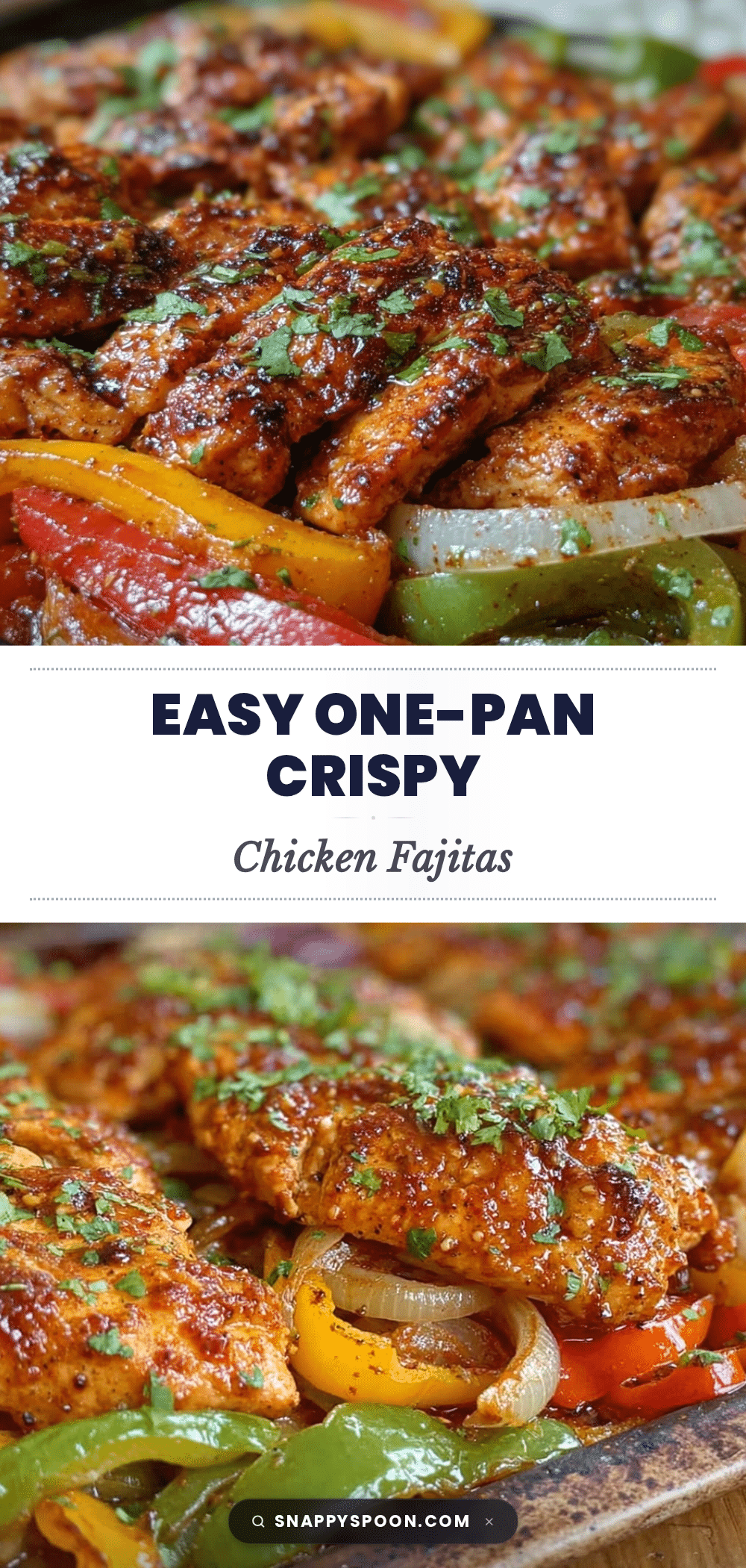 one-pan sheet pan chicken fajitas recipe