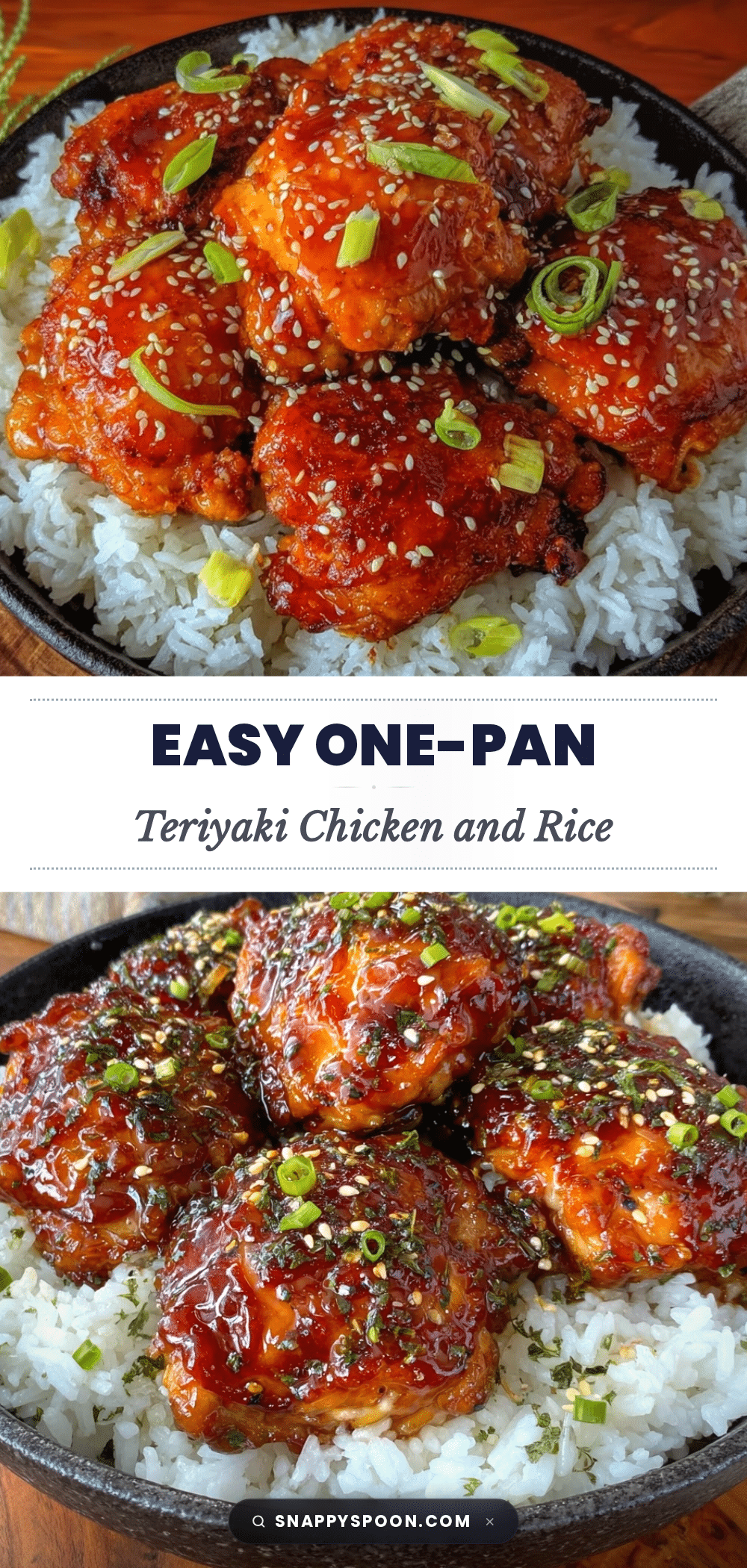 one-pan teriyaki chicken and rice recipe
