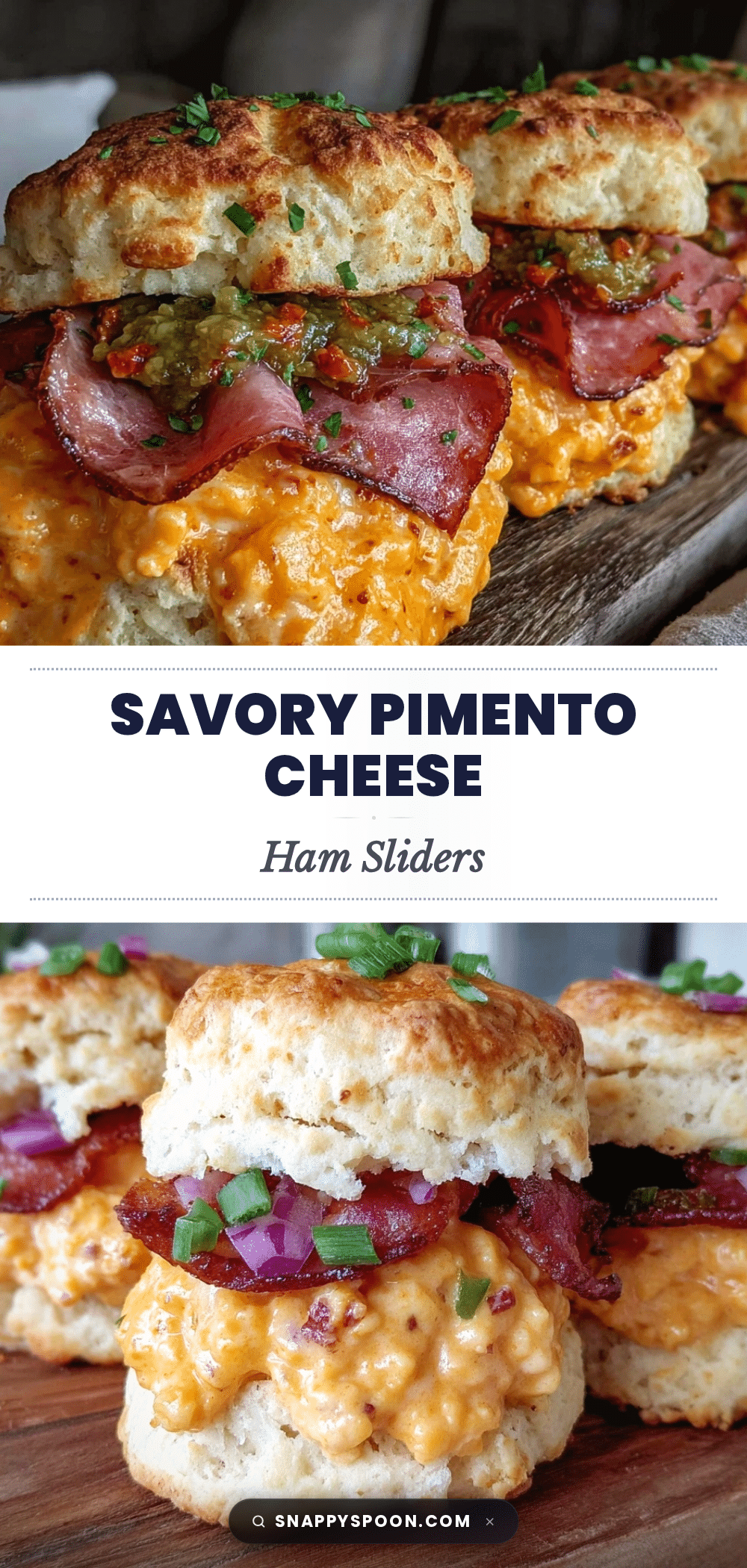 pimento cheese and country ham biscuit sliders recipe