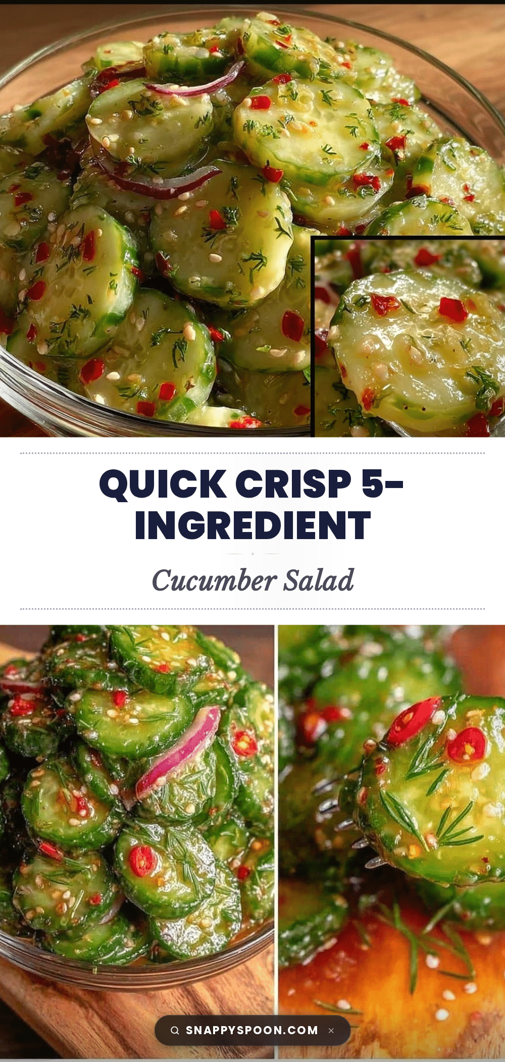 quick crisp cucumber salad recipe