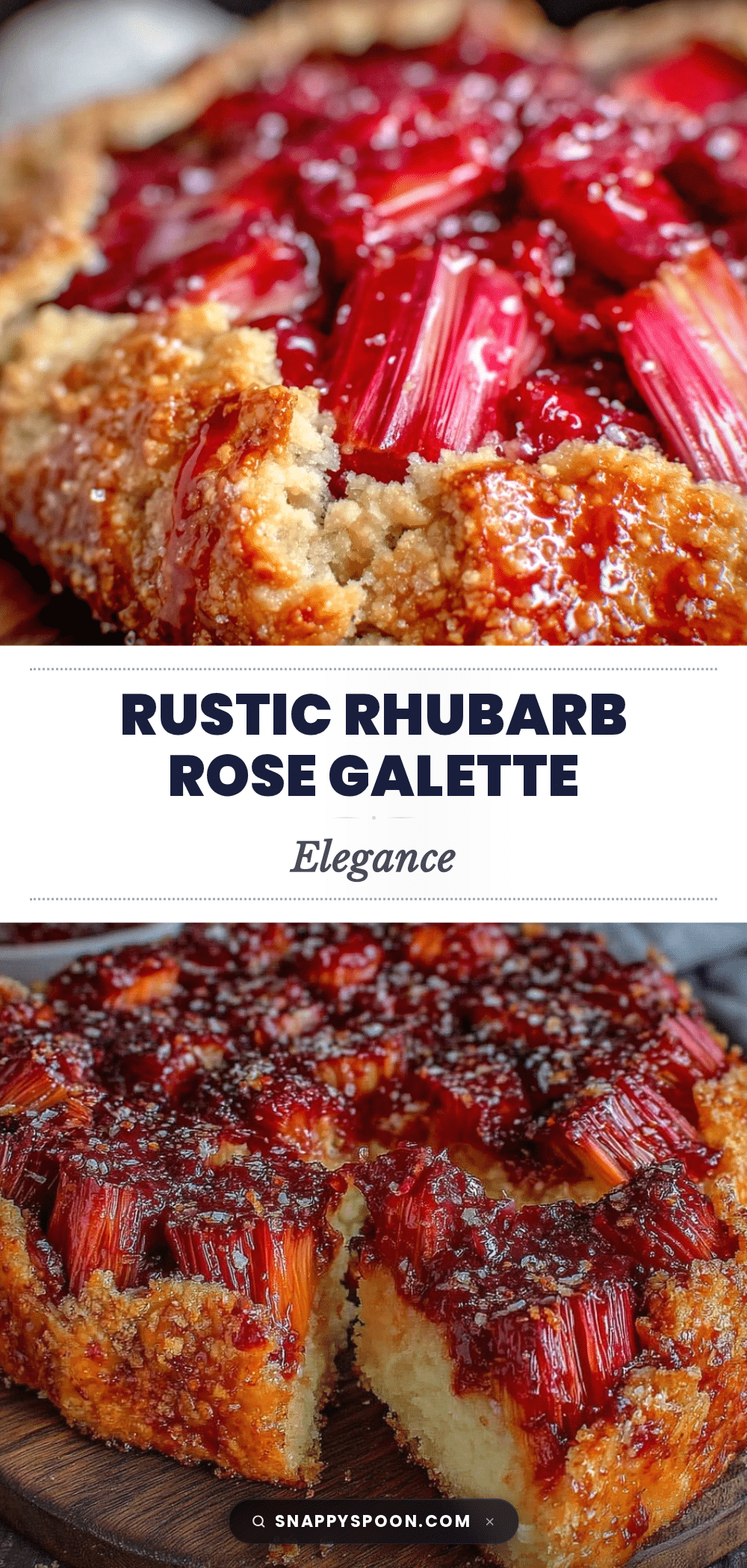 rhubarb rose galette recipe