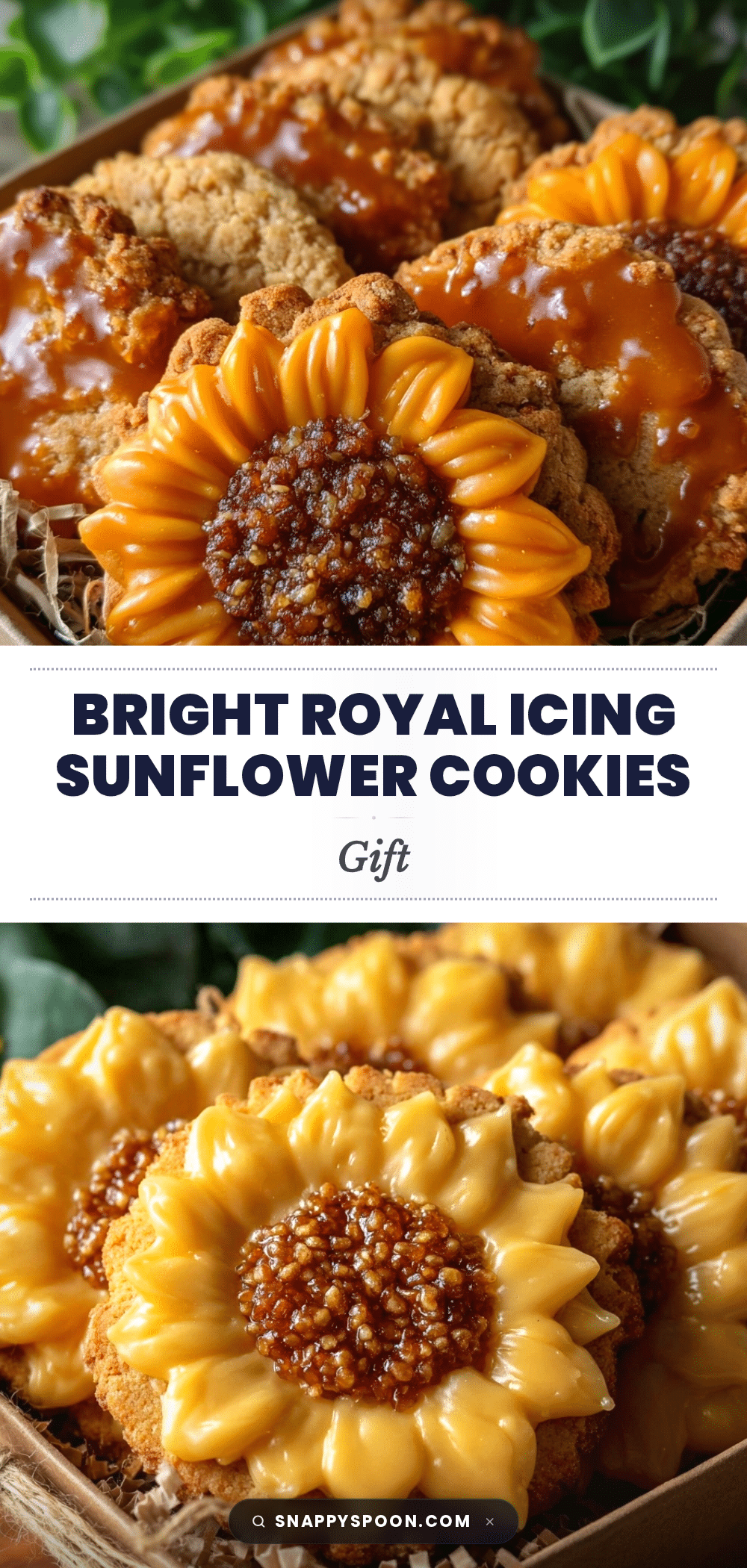 royal icing sunflower sugar cookies recipe