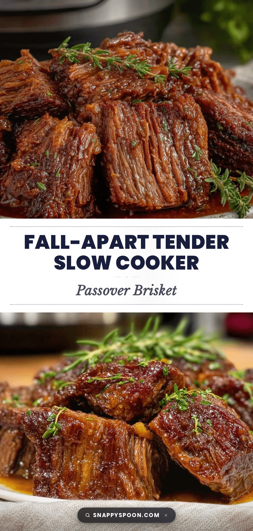 slow cooker Passover brisket recipe