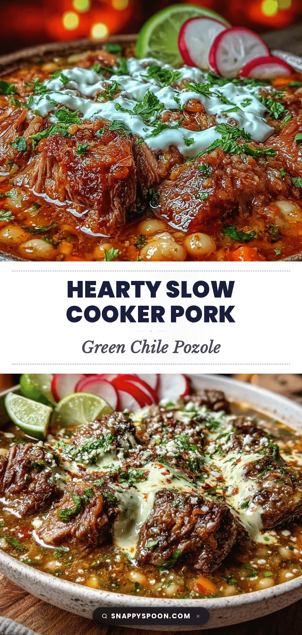 slow cooker pork green chile pozole recipe