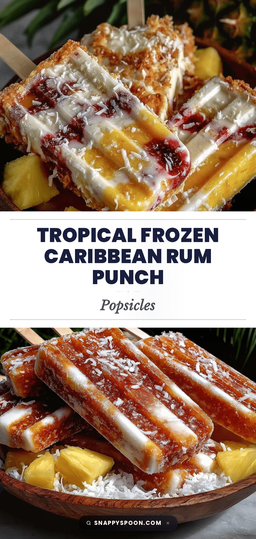 Caribbean rum punch popsicles recipe