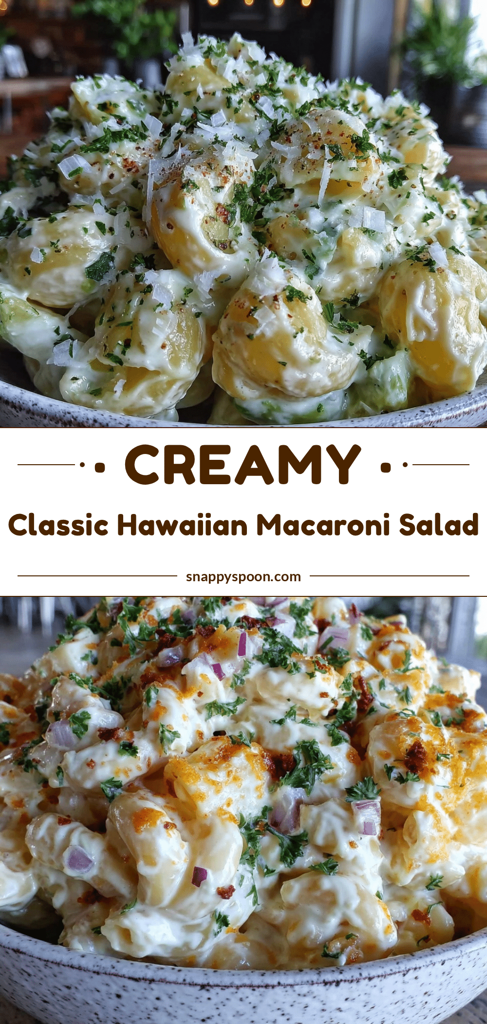 creamy classic Hawaiian macaroni salad recipe