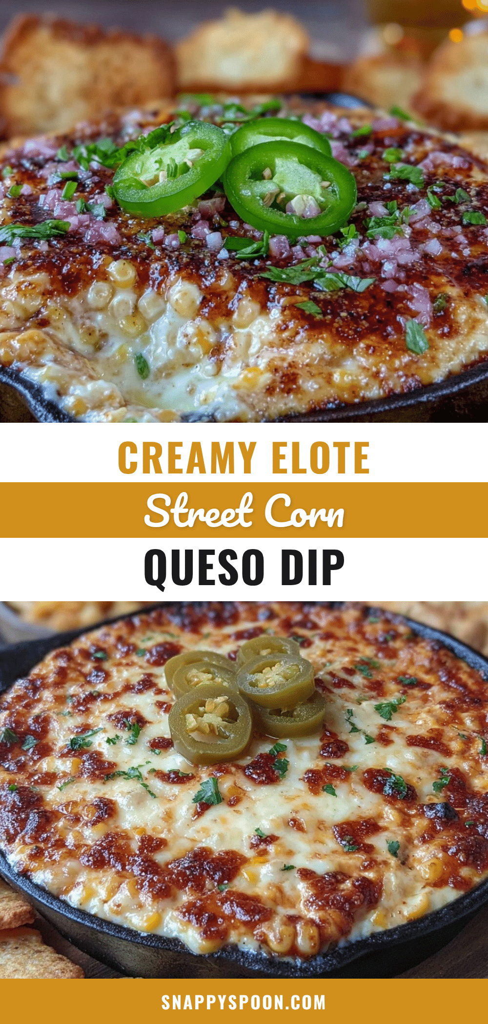 creamy elote street corn queso fundido dip recipe