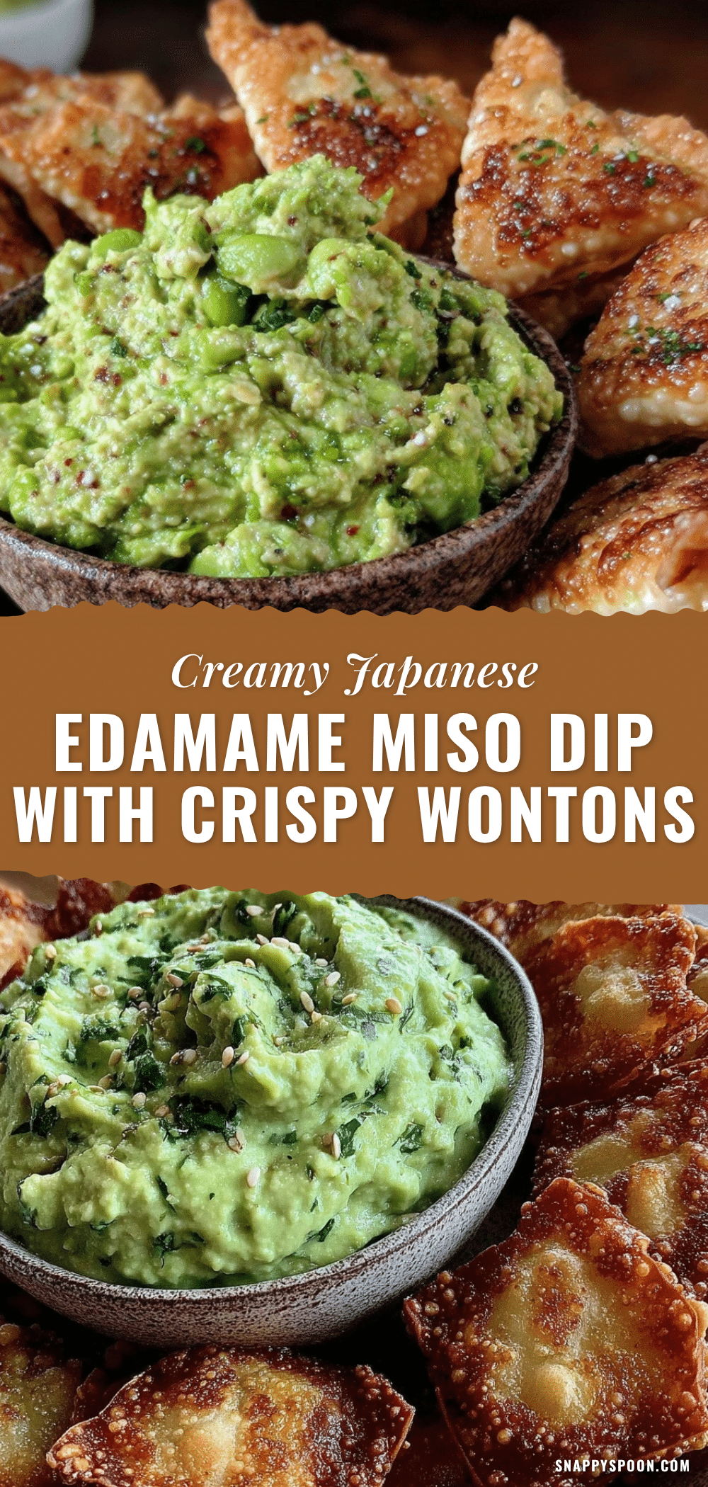 creamy Japanese edamame miso dip recipe