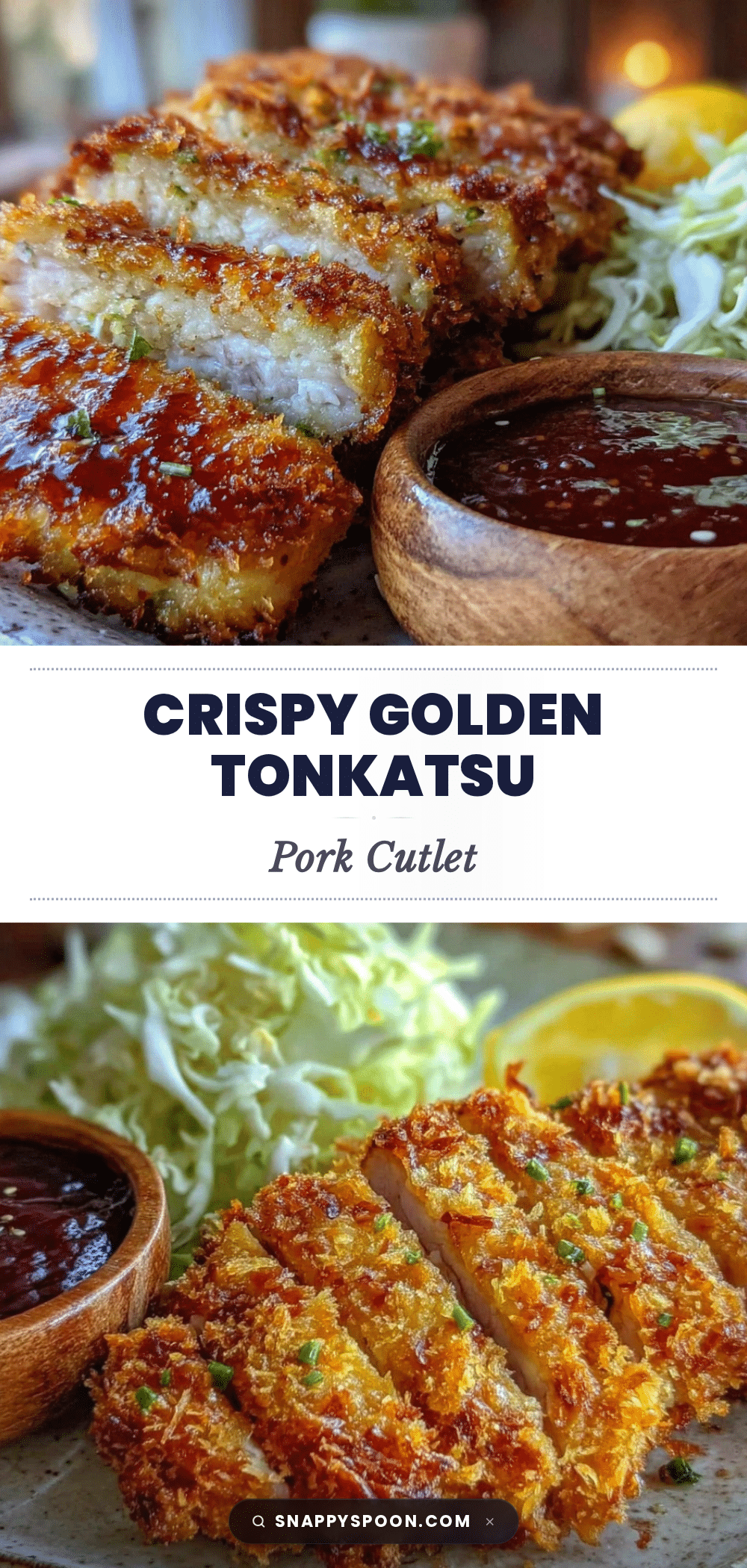 Crispy Japanese Tonkatsu Pork Cutlet recipe