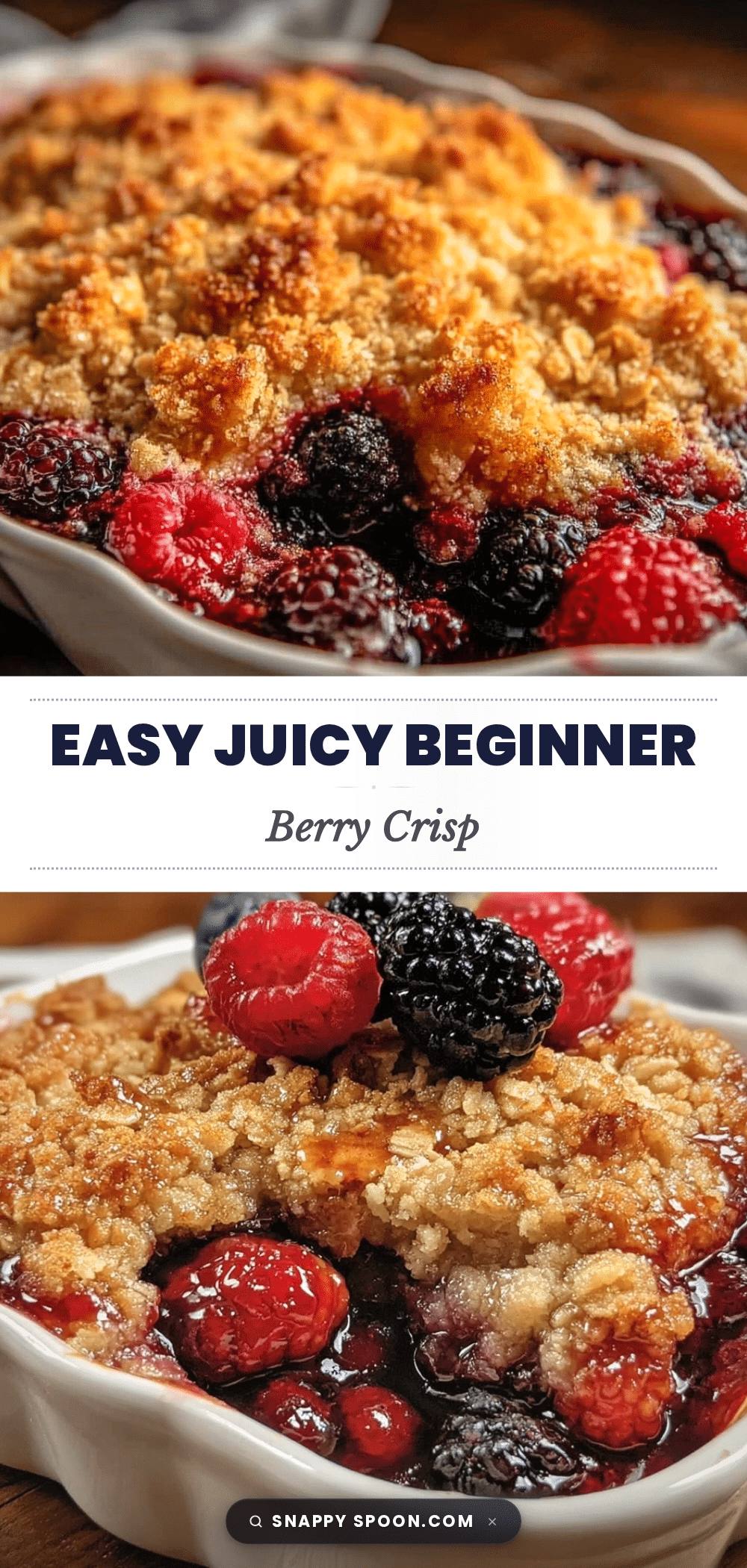 easy beginner berry crisp recipe