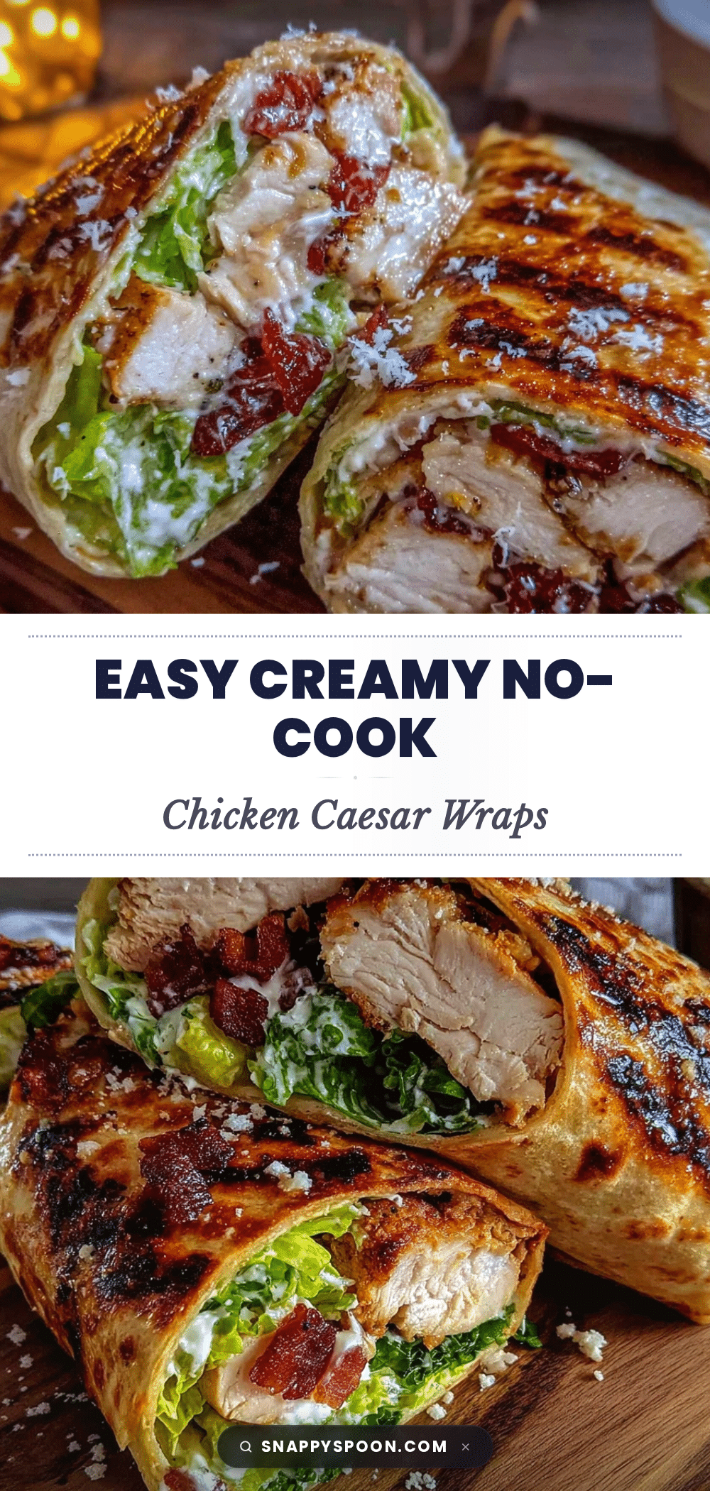 easy chicken caesar wraps recipe