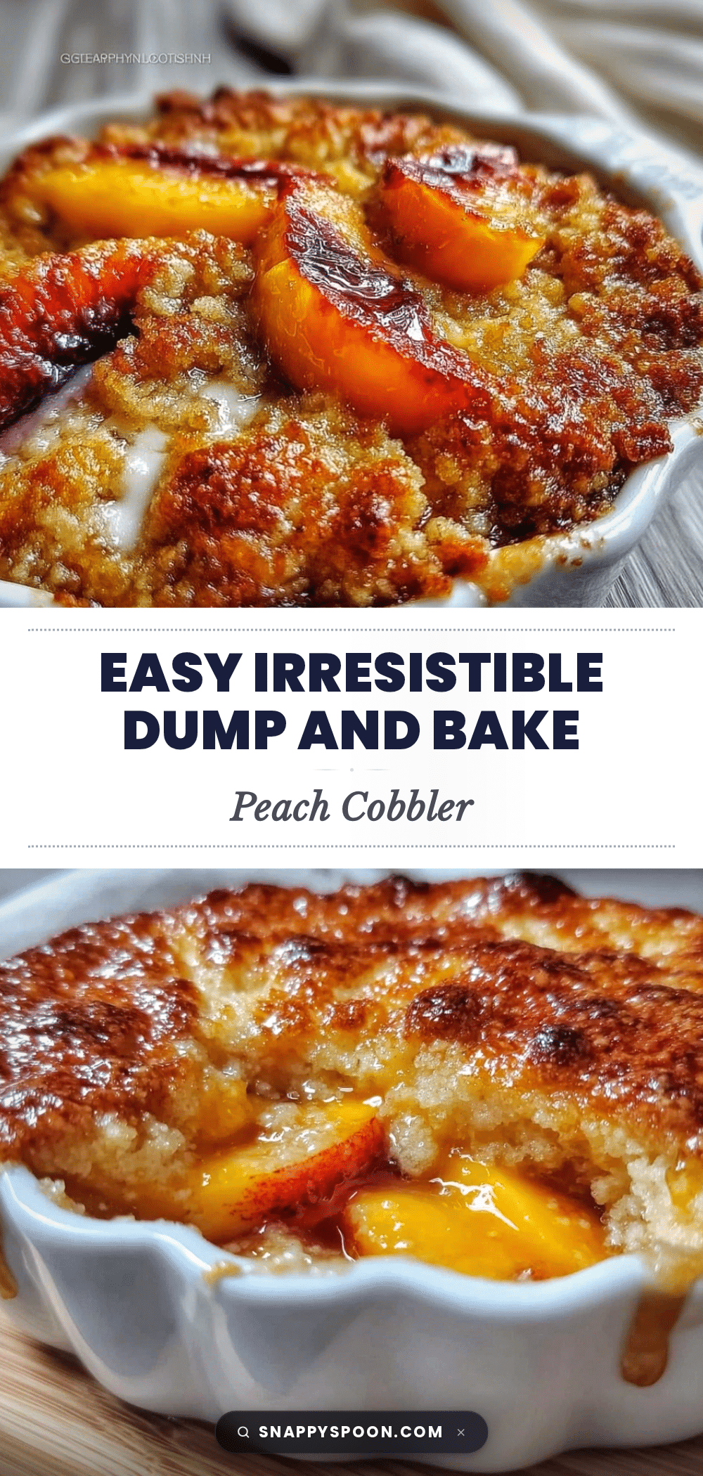 easy peach cobbler dump and bake recipe recipe
