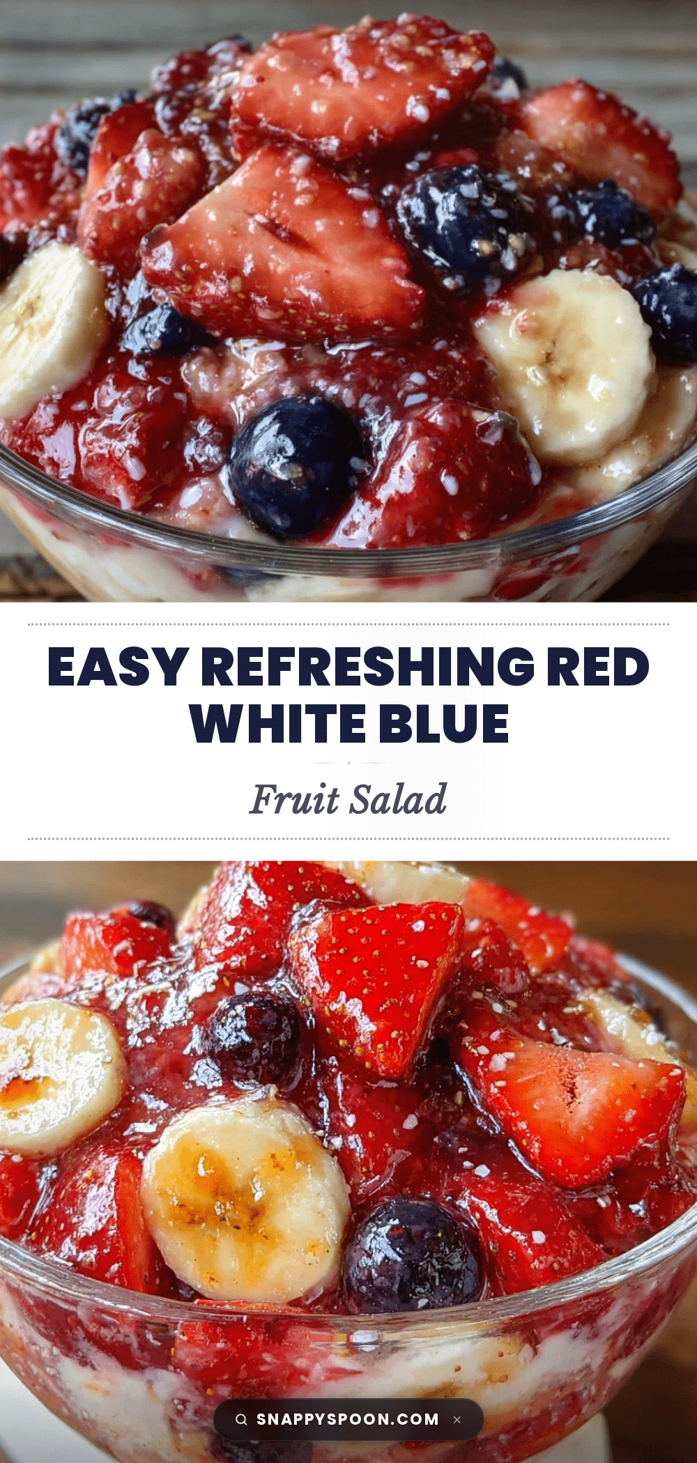 easy red white blue fruit salad recipe