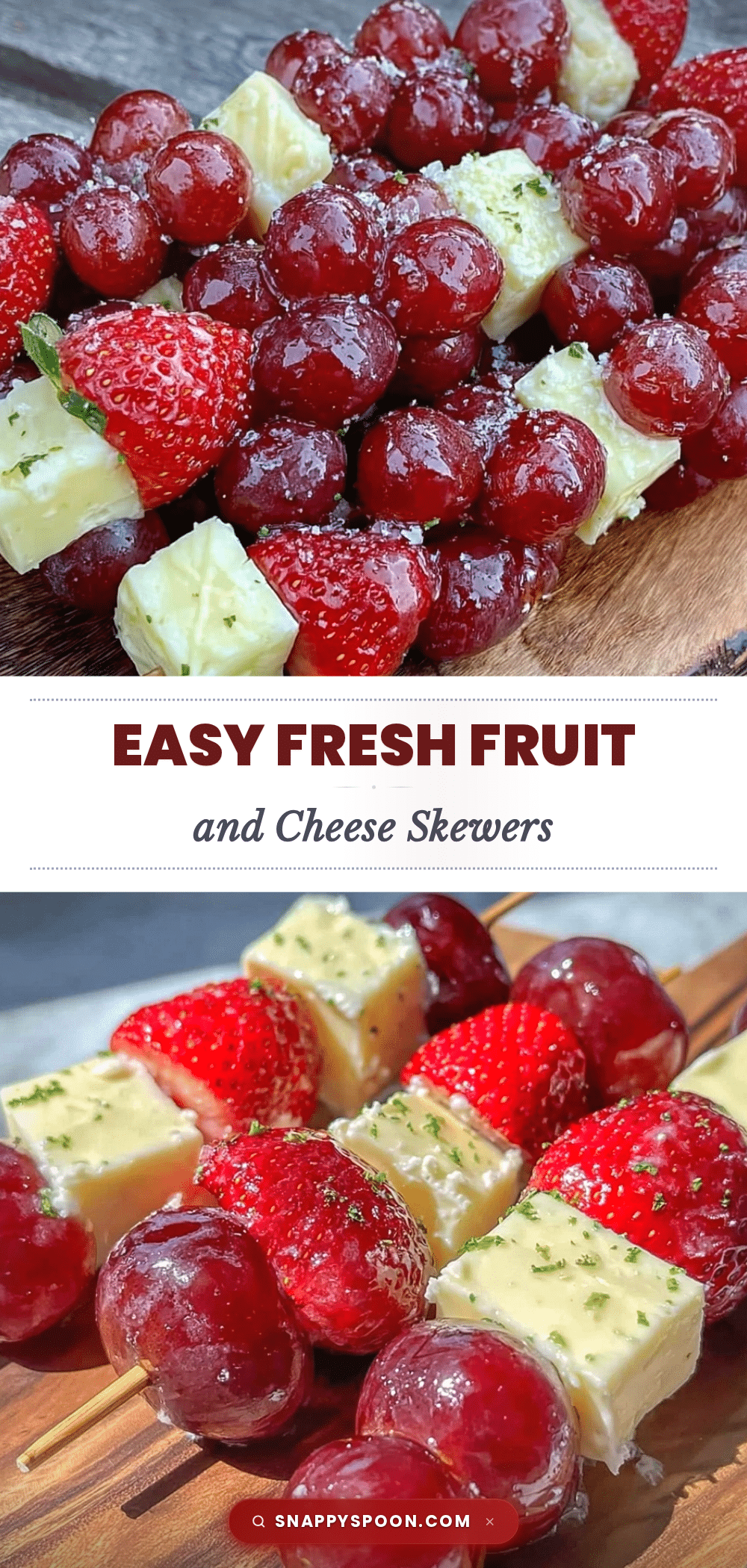 fresh fruit and cheese skewers recipe