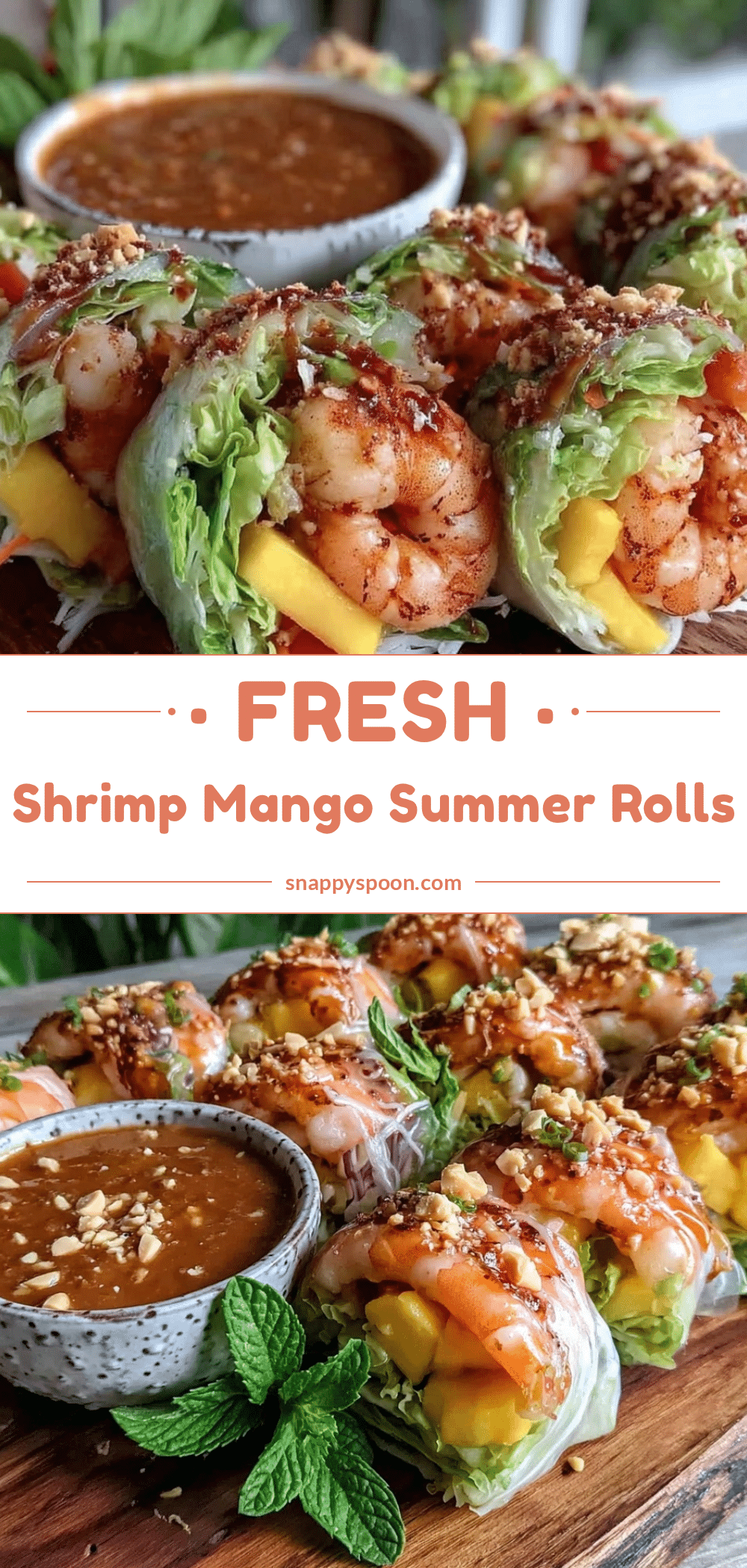 fresh vietnamese summer rolls with shrimp and mango recipe