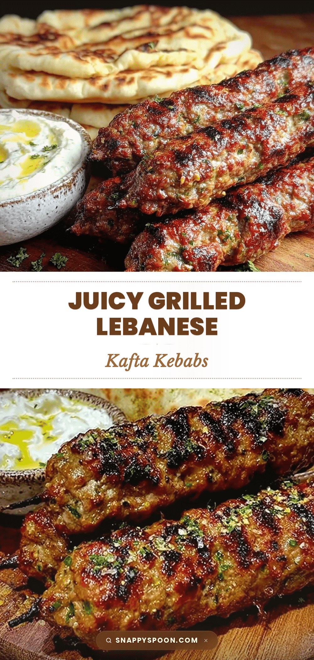 grilled Lebanese kafta kebabs recipe