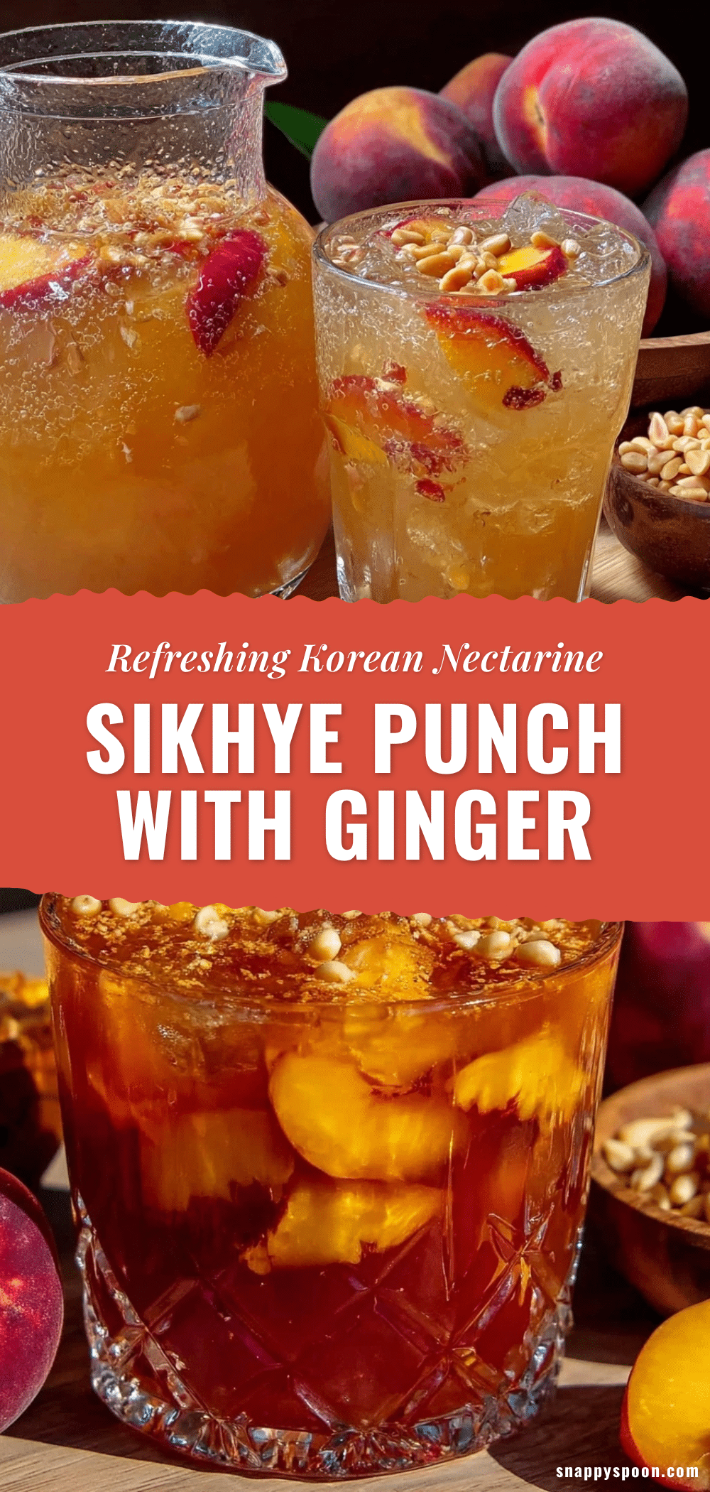 Korean nectarine sikhye punch recipe