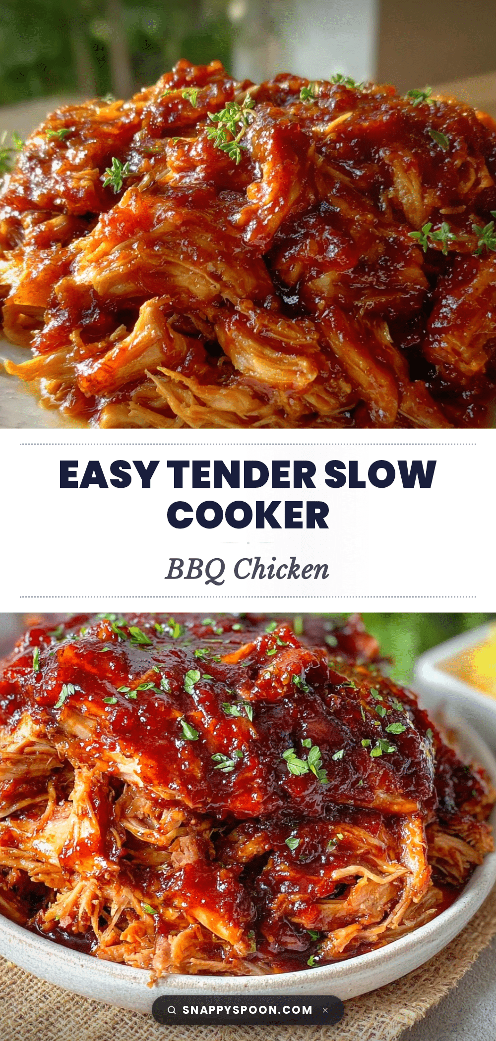 slow cooker BBQ chicken recipe