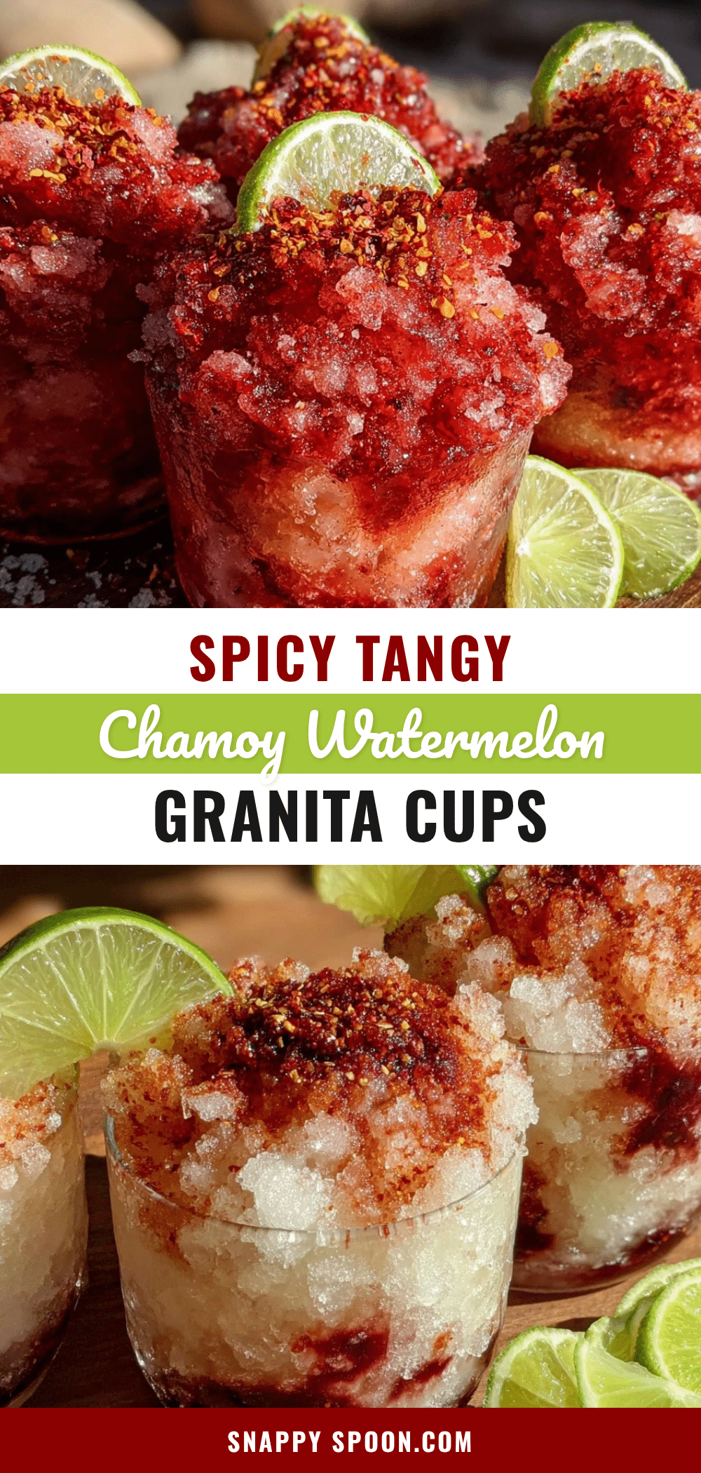 spicy chamoy watermelon granita cups recipe
