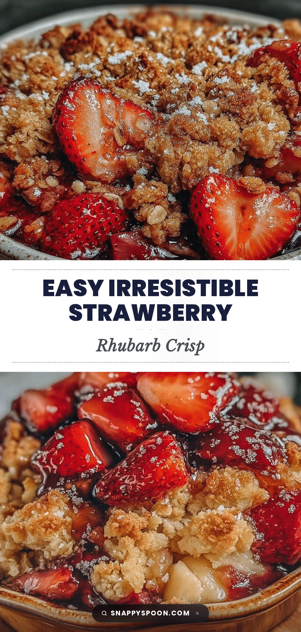 strawberry rhubarb crisp recipe