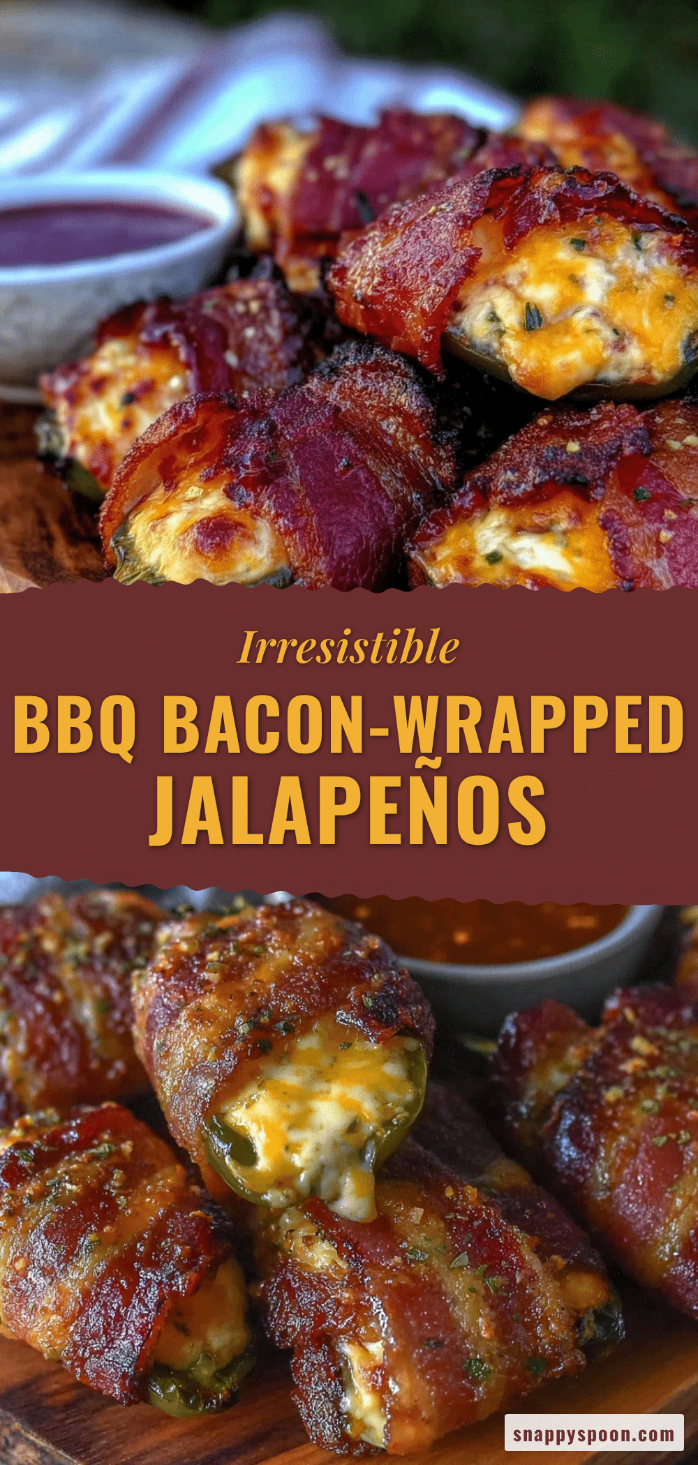 BBQ bacon-wrapped stuffed jalapeños recipe
