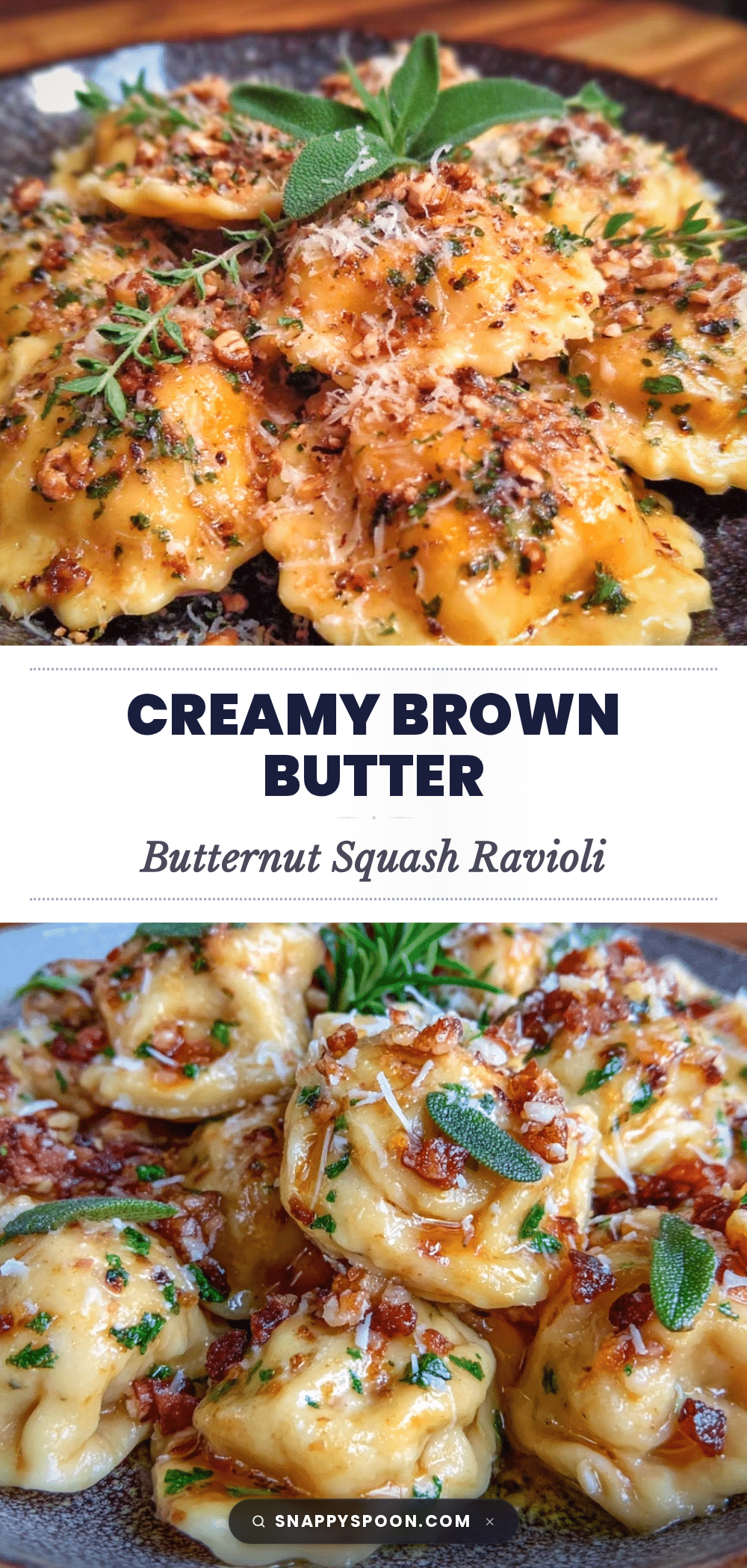 brown butter butternut squash ravioli recipe