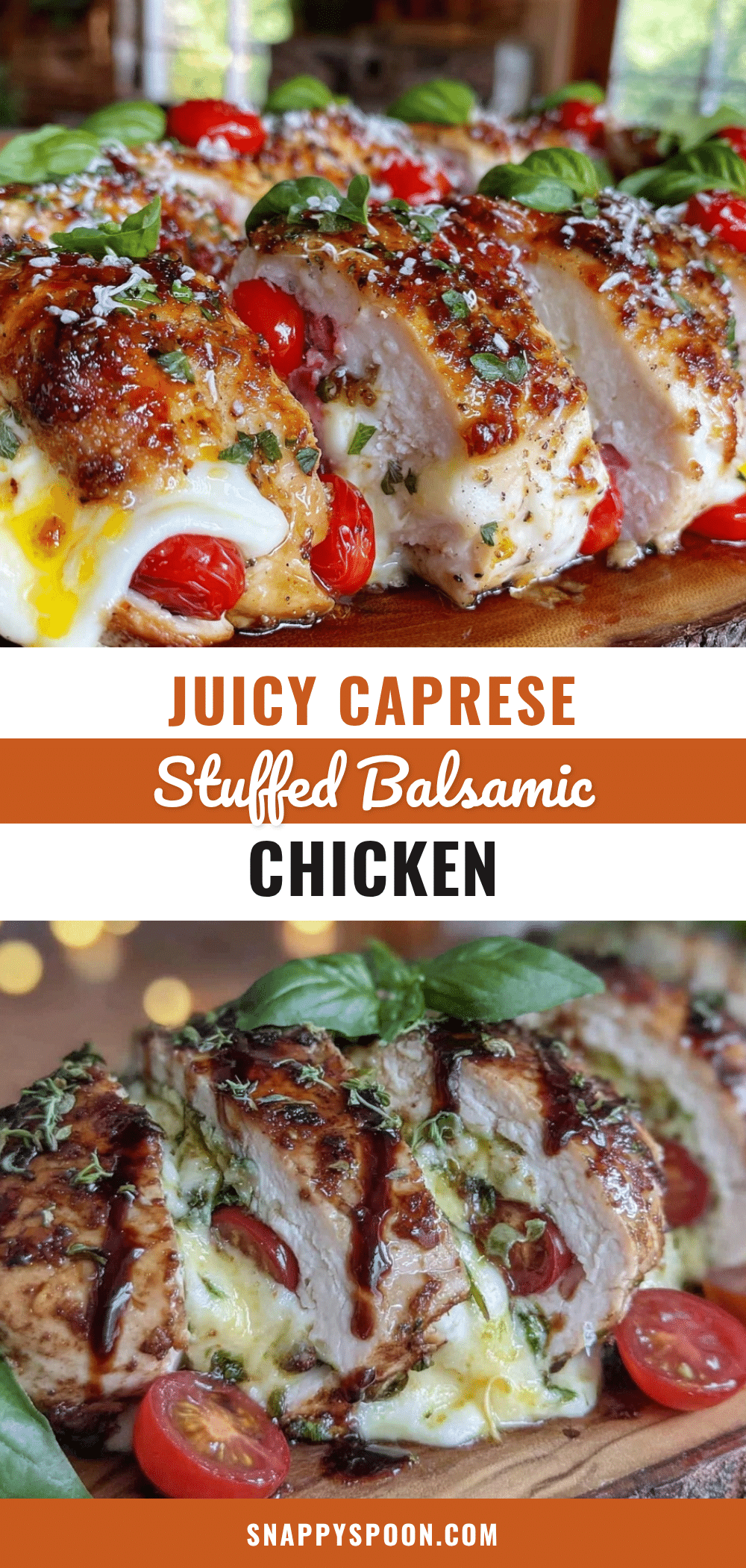 Caprese Stuffed Balsamic Chicken Breast recipe