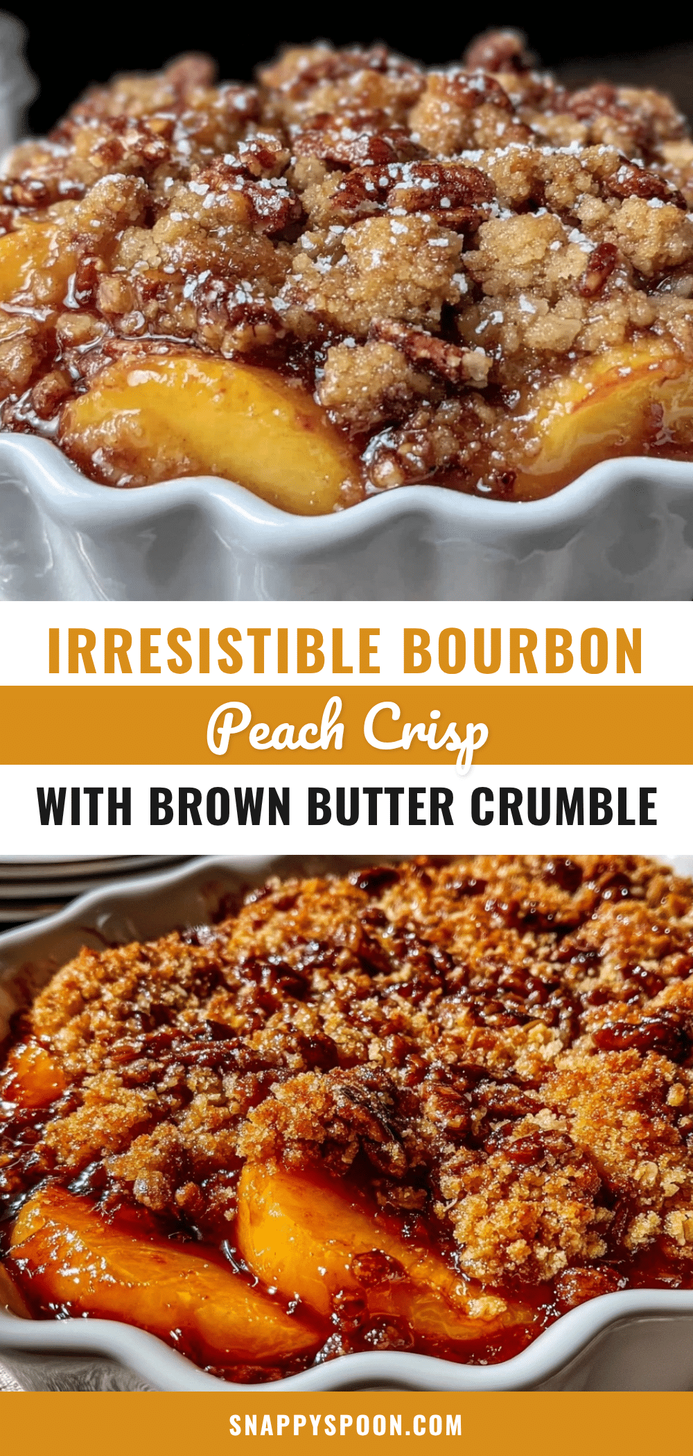 cozy bourbon peach crisp recipe