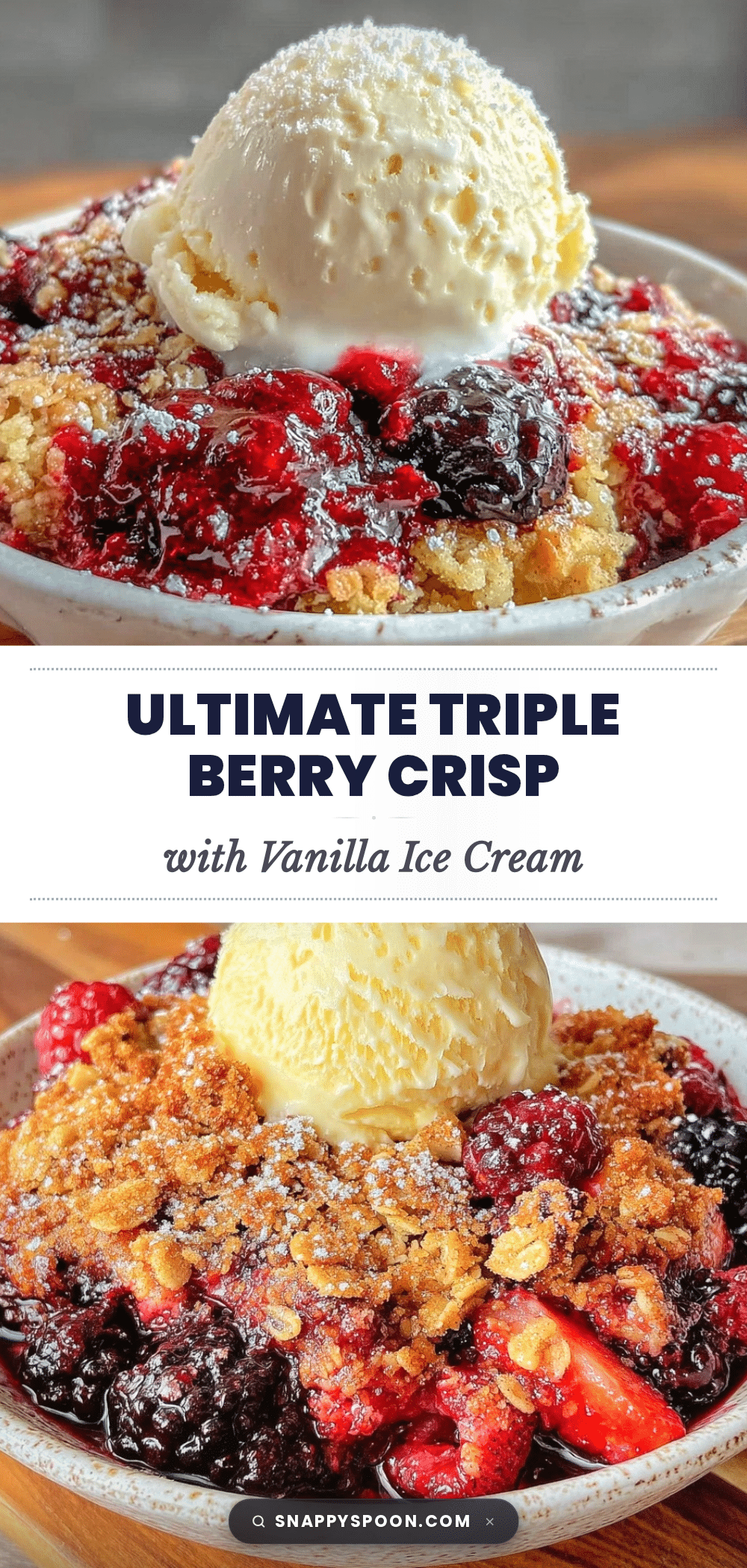 cozy triple berry crisp recipe